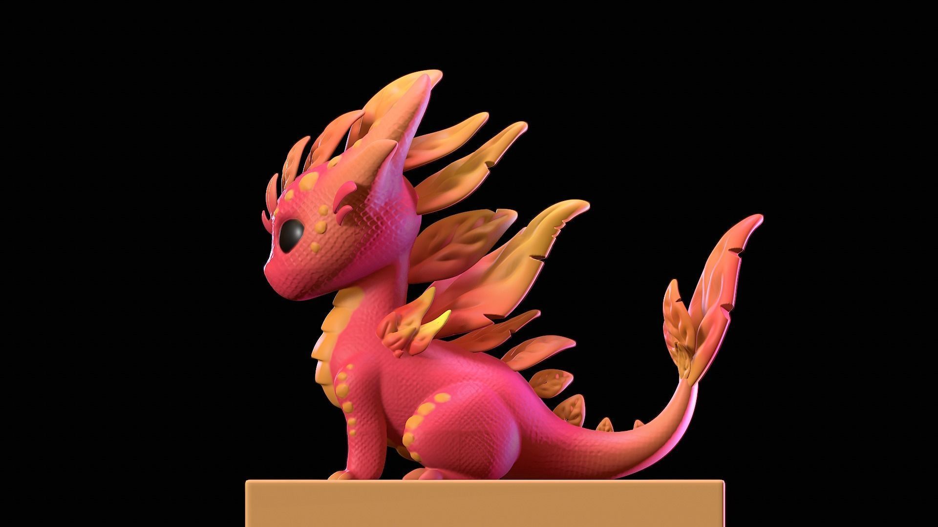 Magical Baby Dragon 3D print model_6