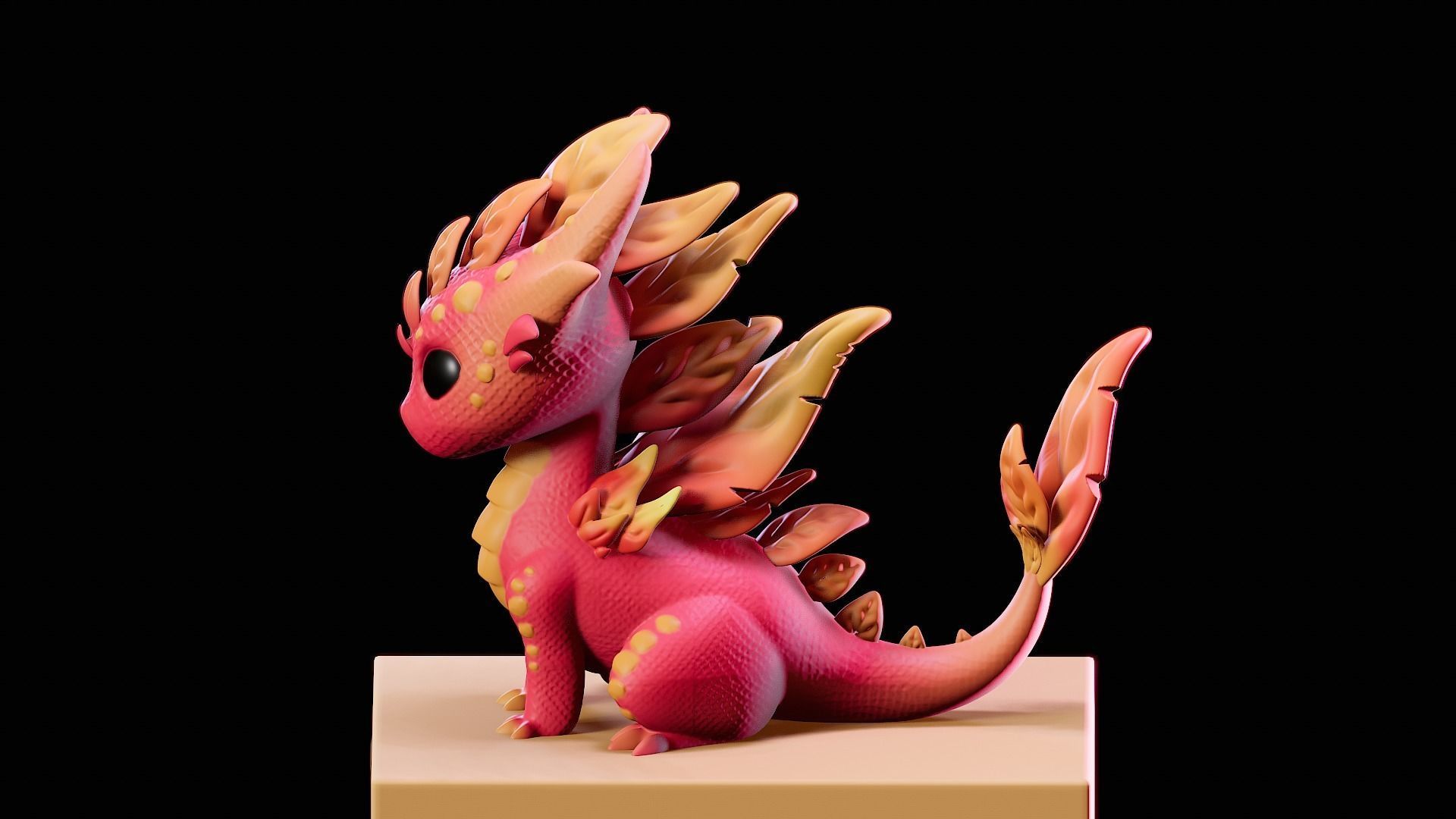 Magical Baby Dragon 3D print model_4