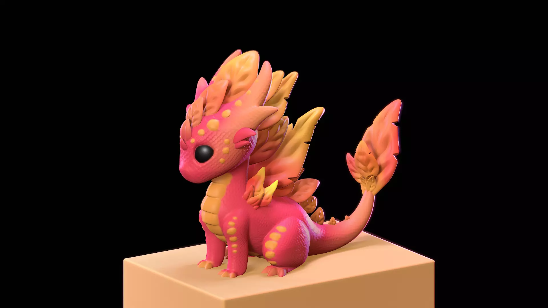 Magical Baby Dragon 3D print model_0