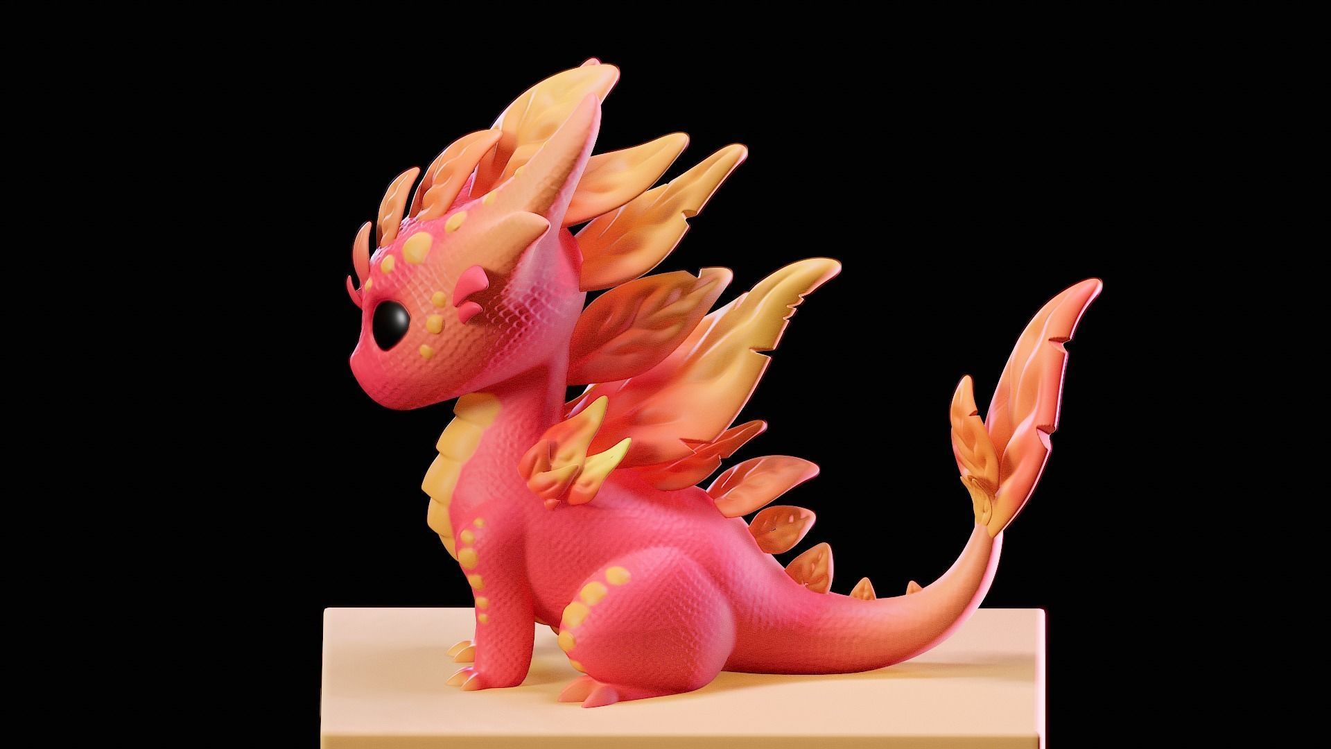Magical Baby Dragon 3D print model_5