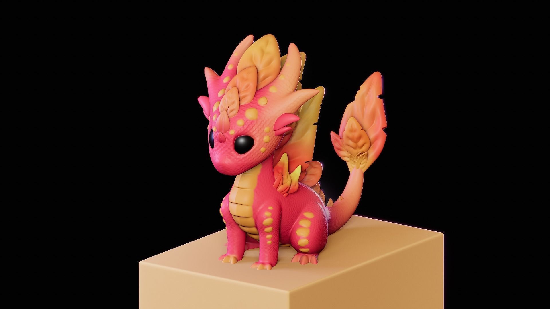 Magical Baby Dragon 3D print model_2