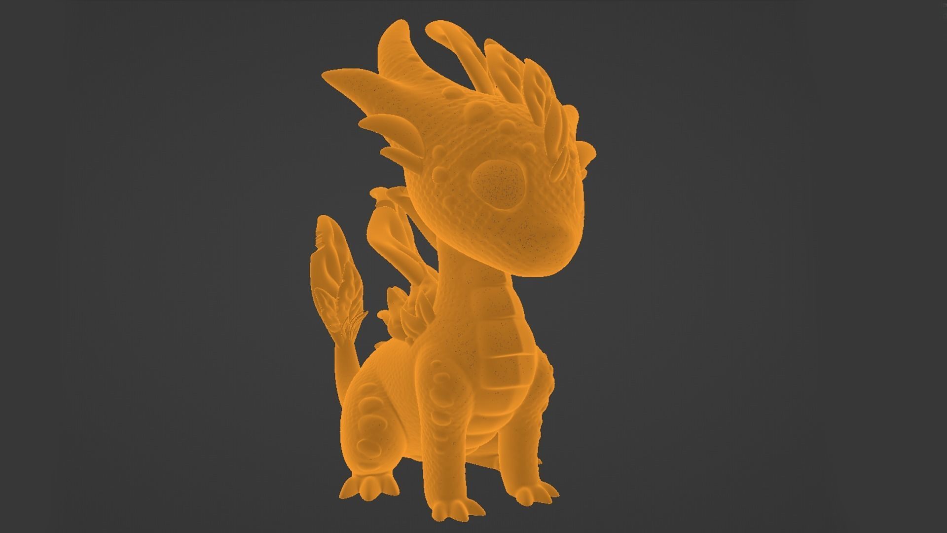Magical Baby Dragon 3D print model_12