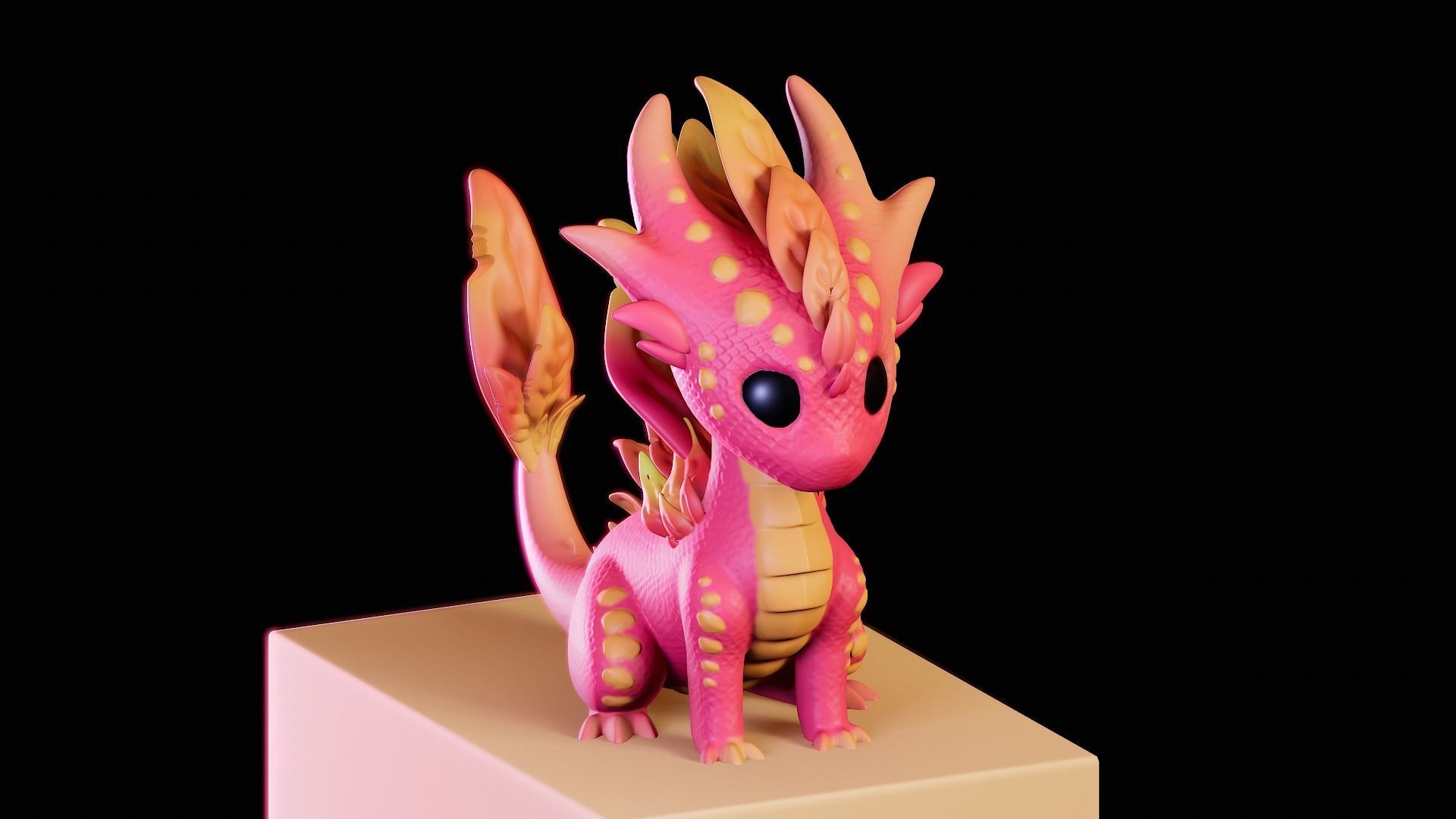 Magical Baby Dragon 3D print model_3