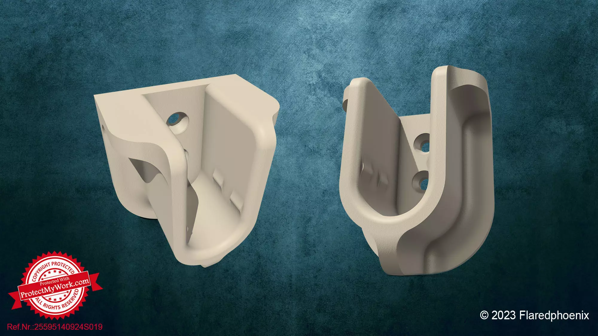 Kleiderstangenhalter D16mm 3D print model