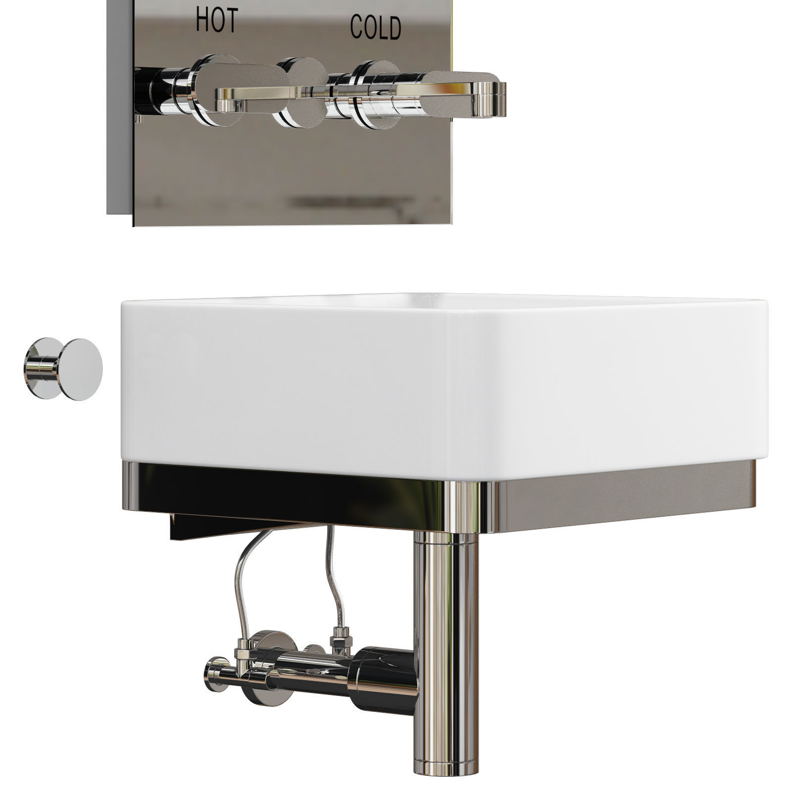 Ceramica flaminia miniwash MVL70 MWS40 3D model_1