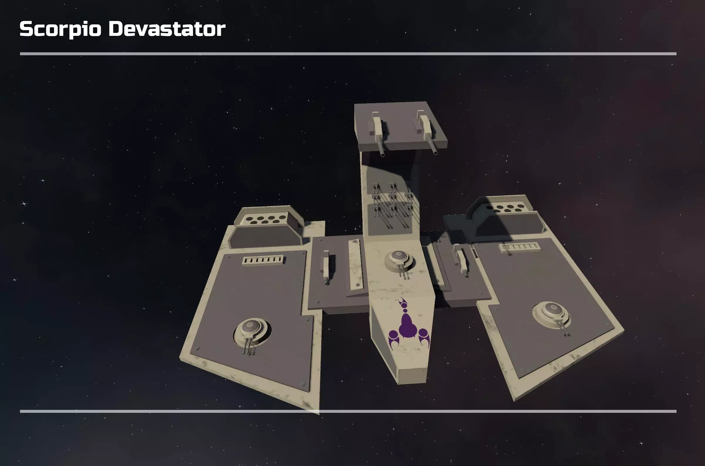 Scorpio Devastator Low-poly 3D model