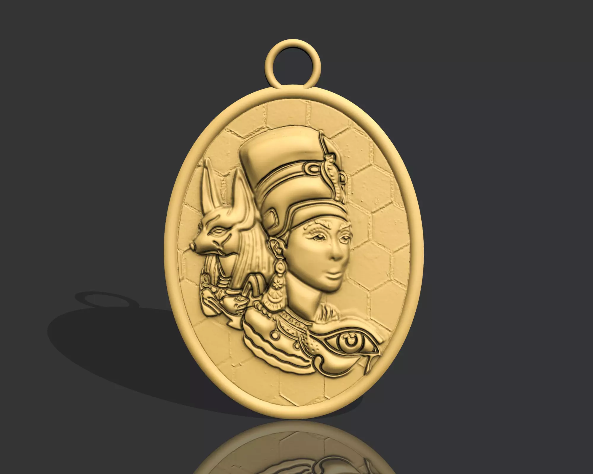 Ancient Egyption Pendant 3D print model_0
