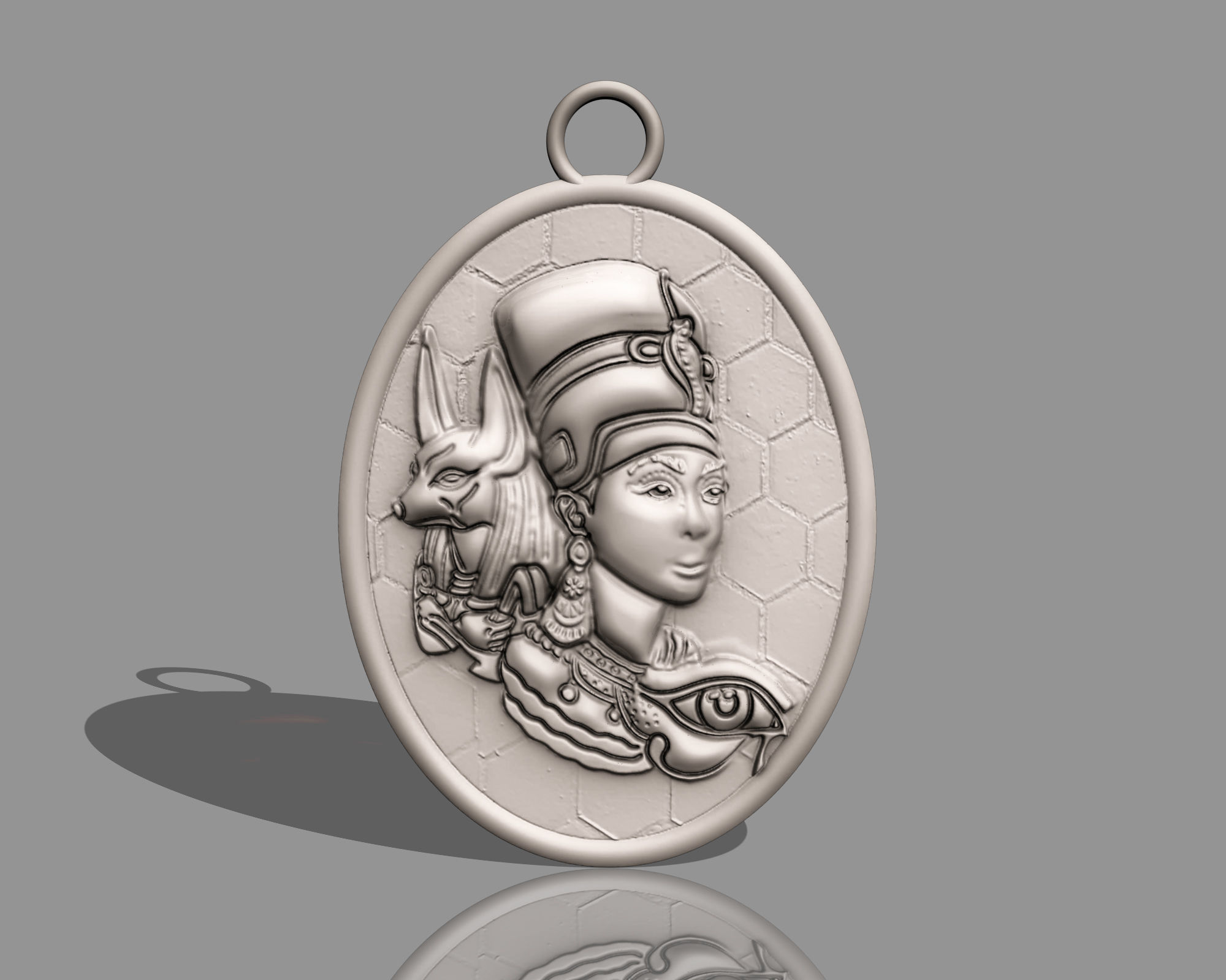 Ancient Egyption Pendant 3D print model_11
