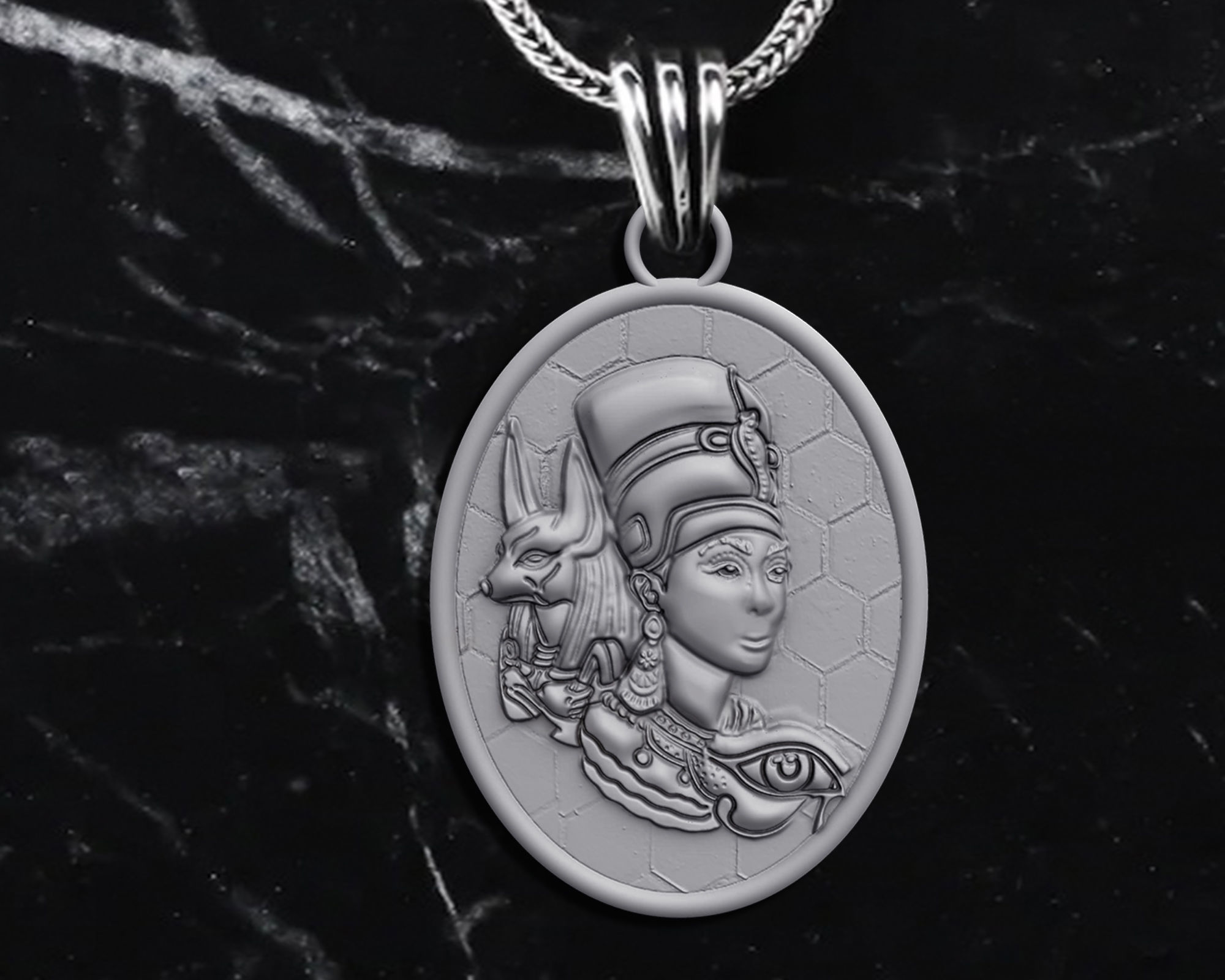 Ancient Egyption Pendant 3D print model_10