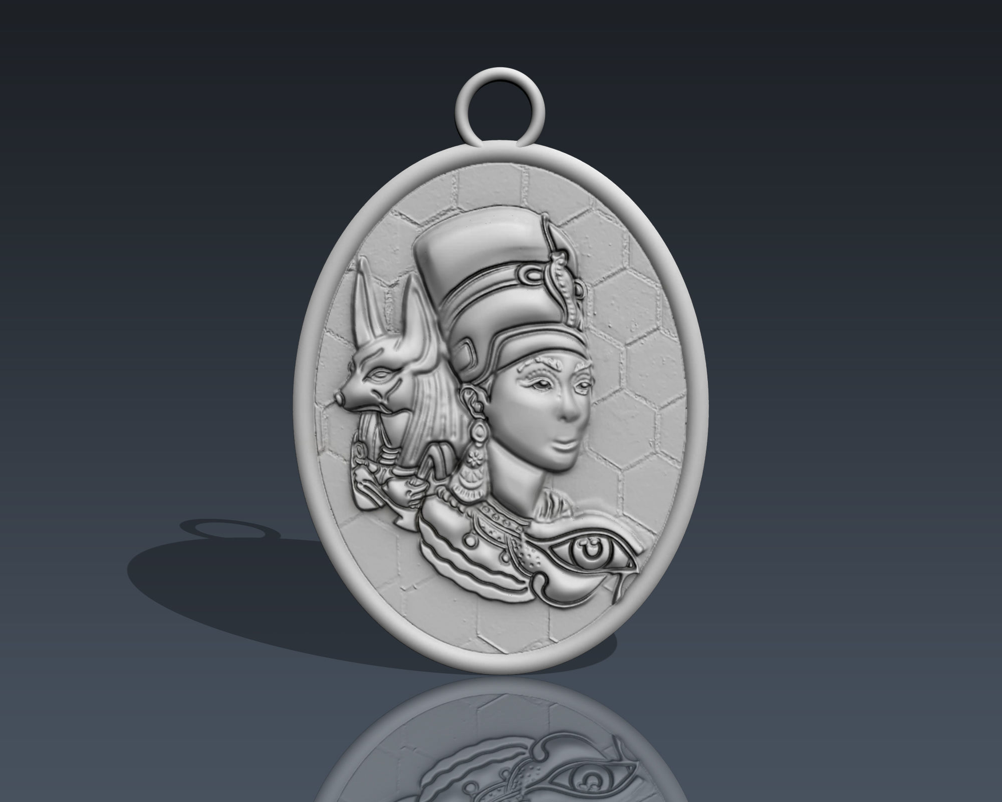 Ancient Egyption Pendant 3D print model_1
