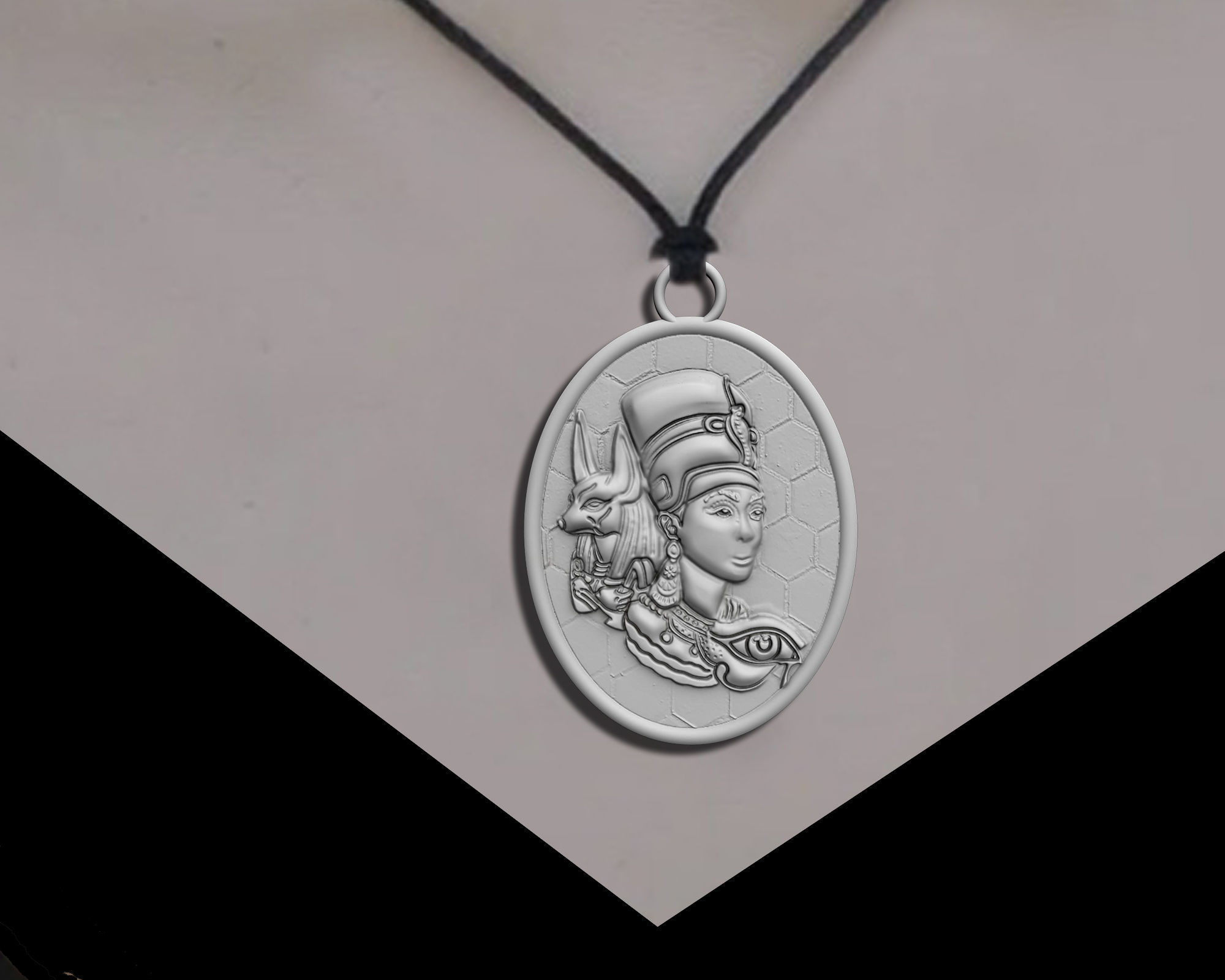 Ancient Egyption Pendant 3D print model_9