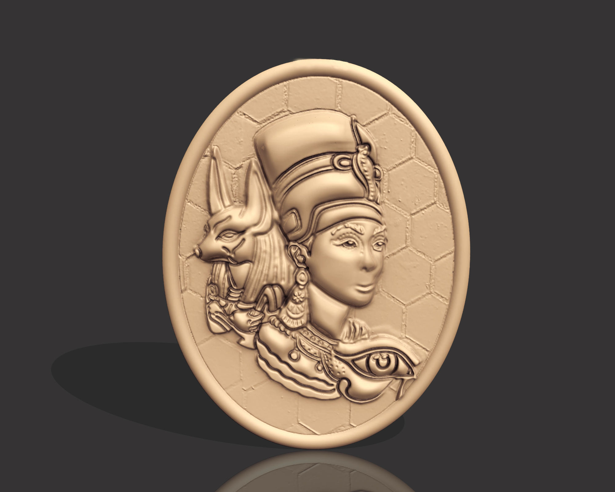 Ancient Egyption Pendant 3D print model_3