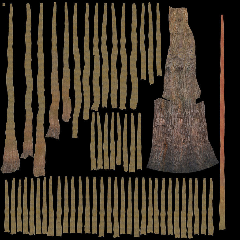 Garden seating area 3D model_1