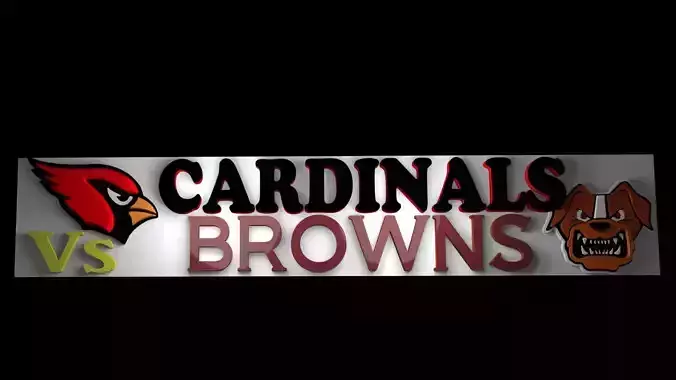 Cardinals Vs Browns 3D model