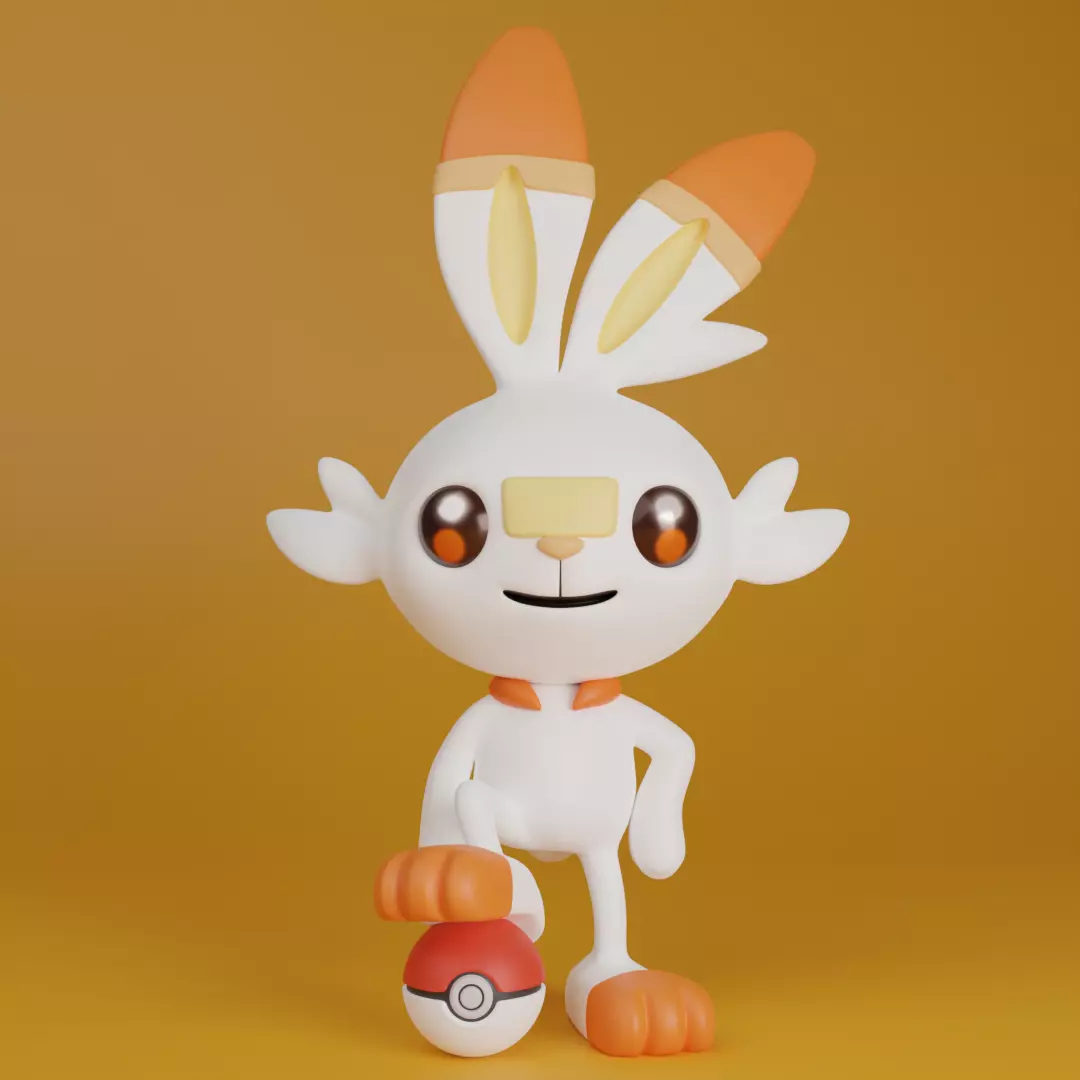 Scorbunny 3D print model_0