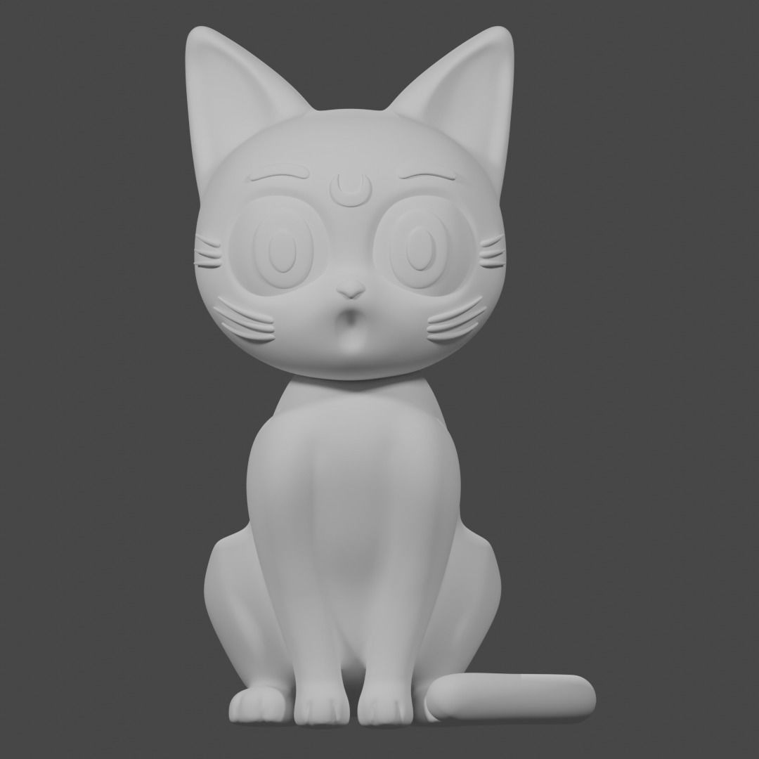 LUNA CAT -SAILOR MOON 3D print model_2