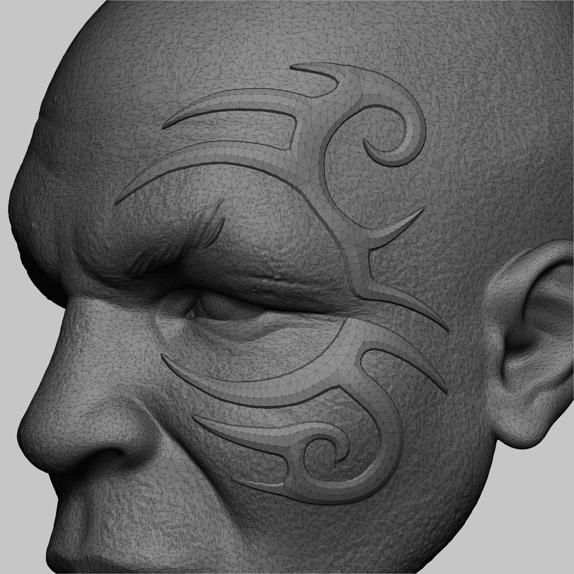 MIKE TYSON - HEAD CUSTOM 3D print model_15
