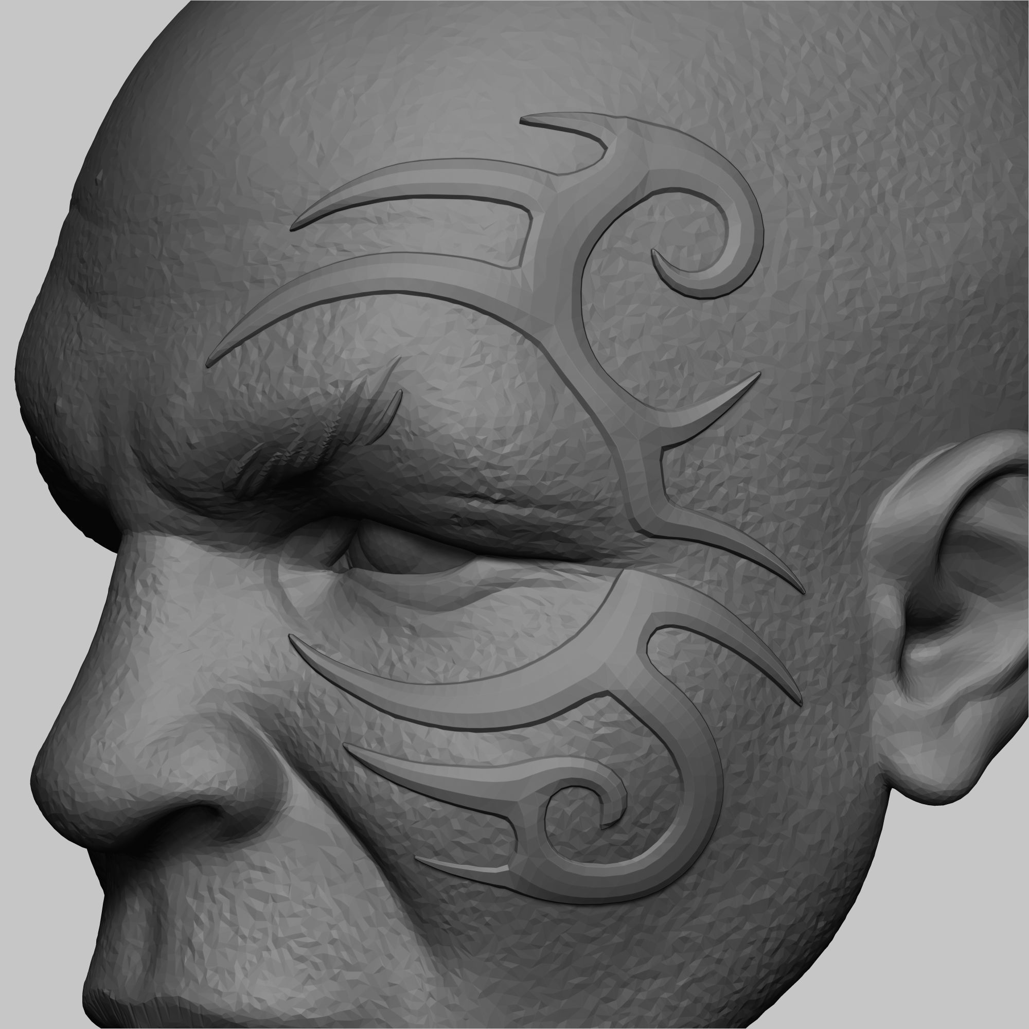 MIKE TYSON - HEAD CUSTOM 3D print model_14