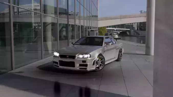 Nissan Skyline GTR R34 3D Model