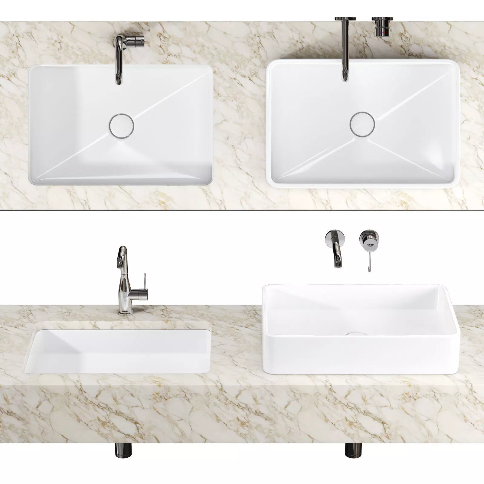 Ceramica flaminia miniwash MWL60 3D model_0