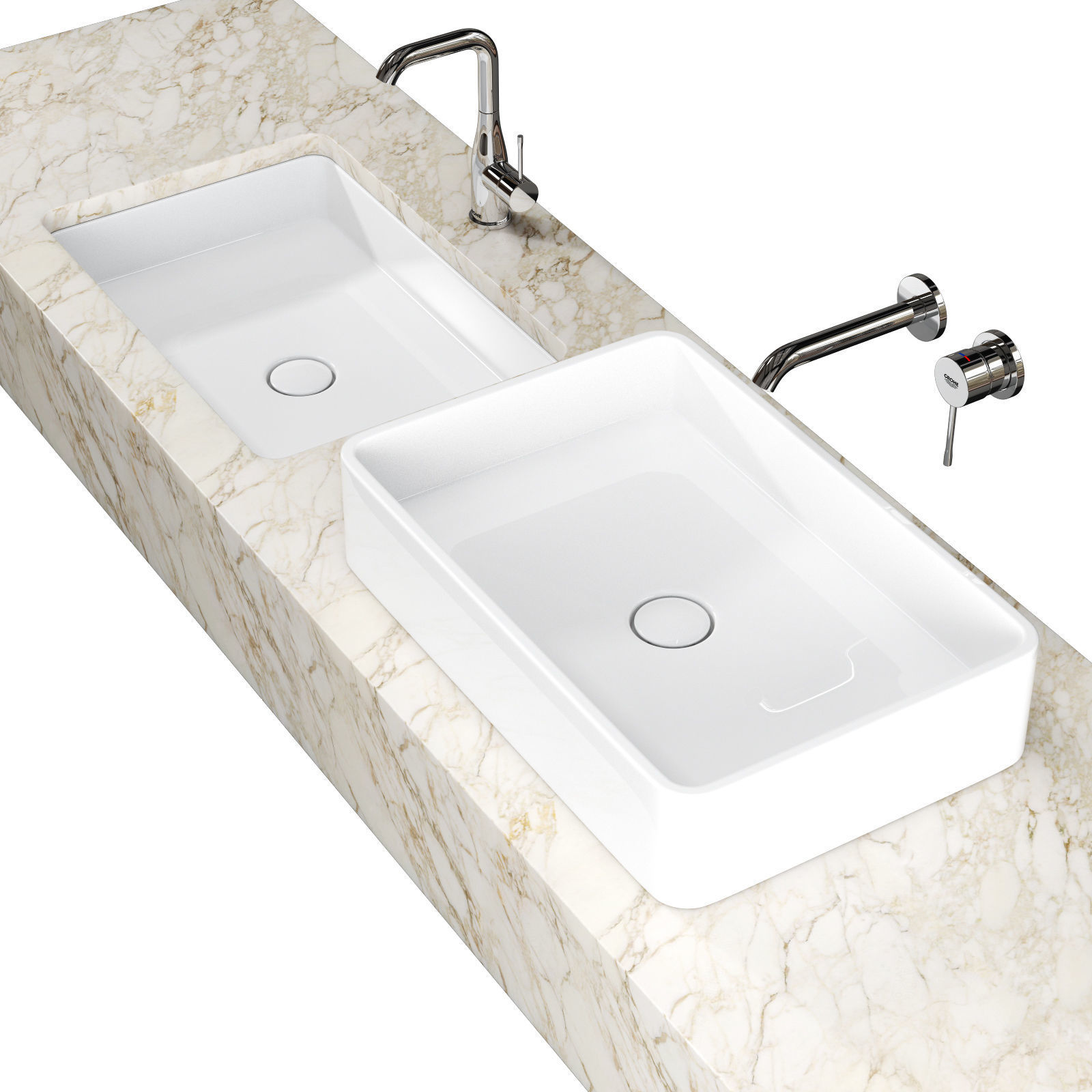 Ceramica flaminia miniwash MWL60 3D model_1