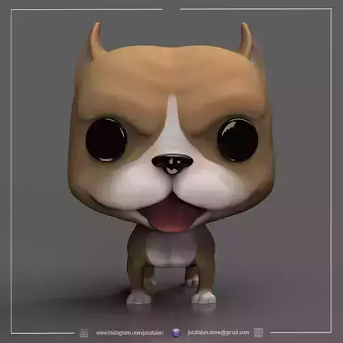 PITBULL V2 FUNKO POP DOG CUSTOM PETS