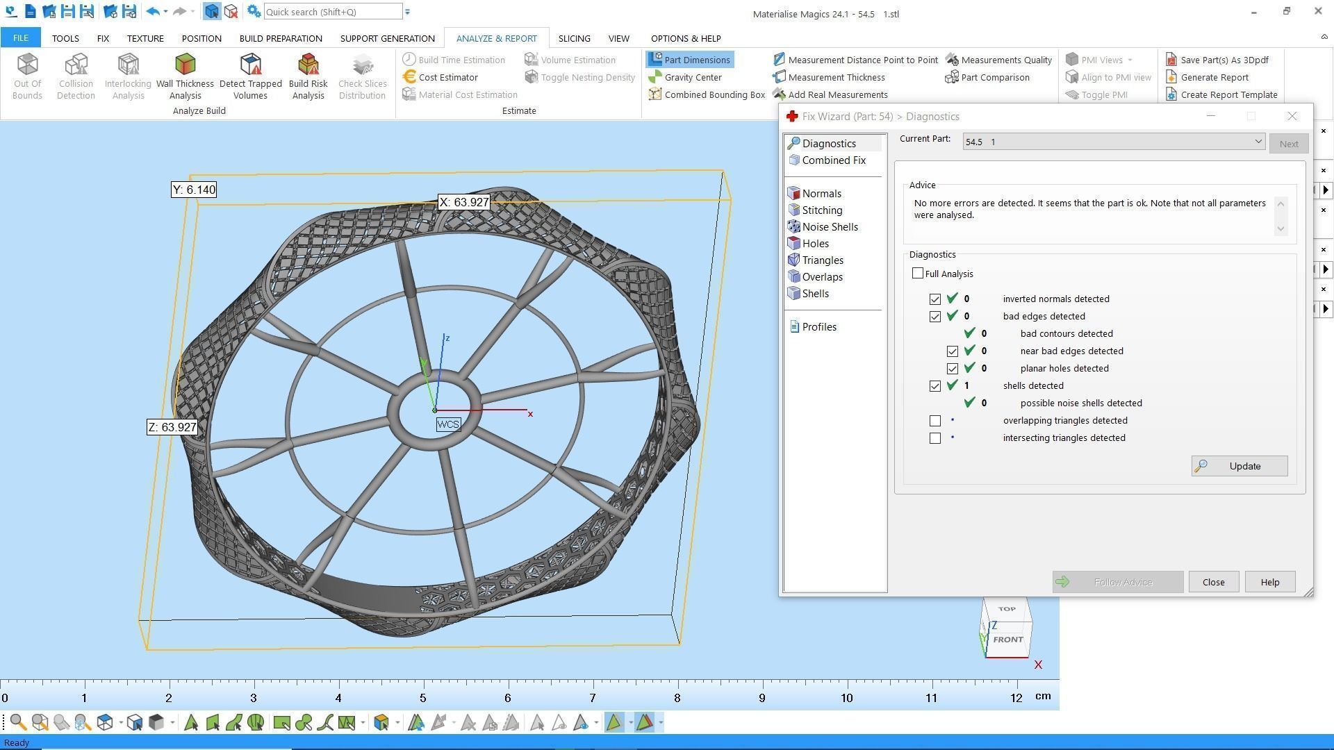 Fusion bracelet bangle 03 in 4 sizes 3D print model_11