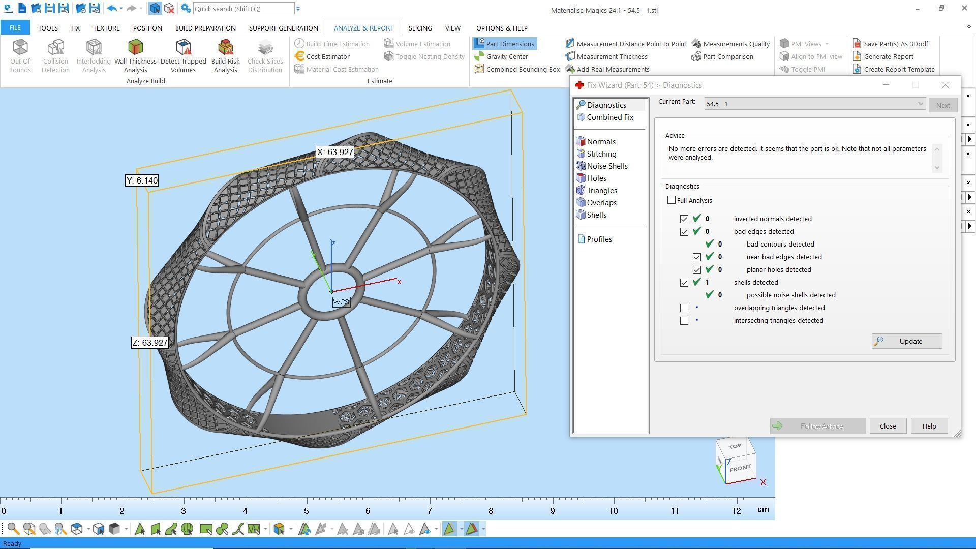 Fusion bracelet bangle 03 in 4 sizes 3D print model_9