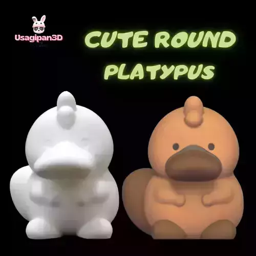 Cute Round Platypus
