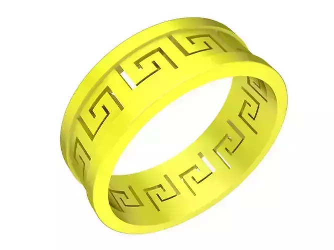 6543 Jewelry Art Gold Unisex Ring 