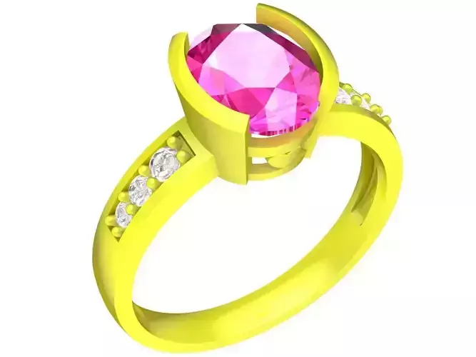 6560 Jewelry Art Fashion Oval Diamond Women Ring