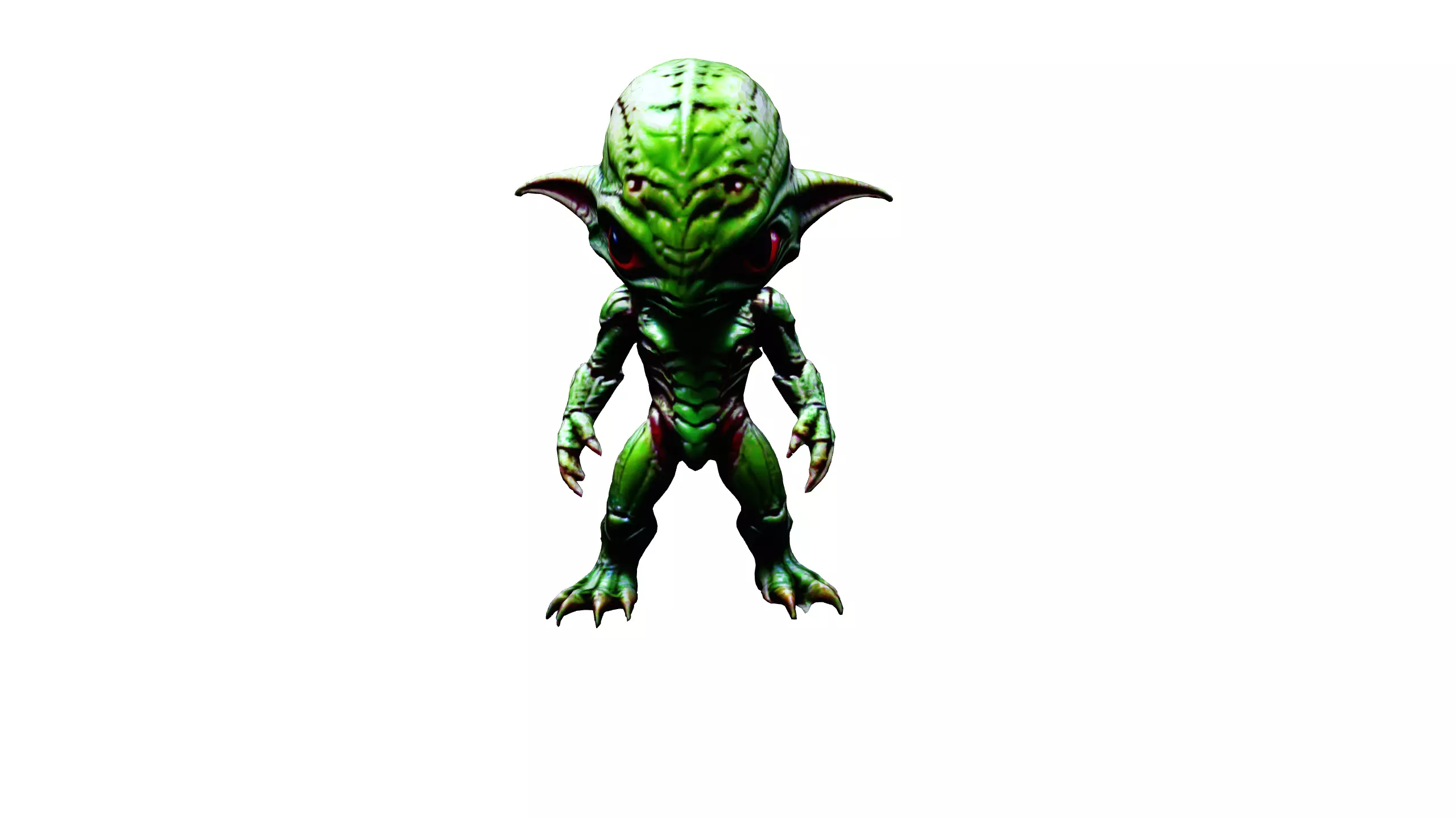 Mini Alien 3D Model - Extraterrestrial Visitor 3D model