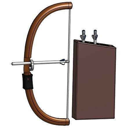 Bow and arrow 3D model