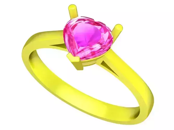 6571 Jewelry Art Heart Diamond Women Ring