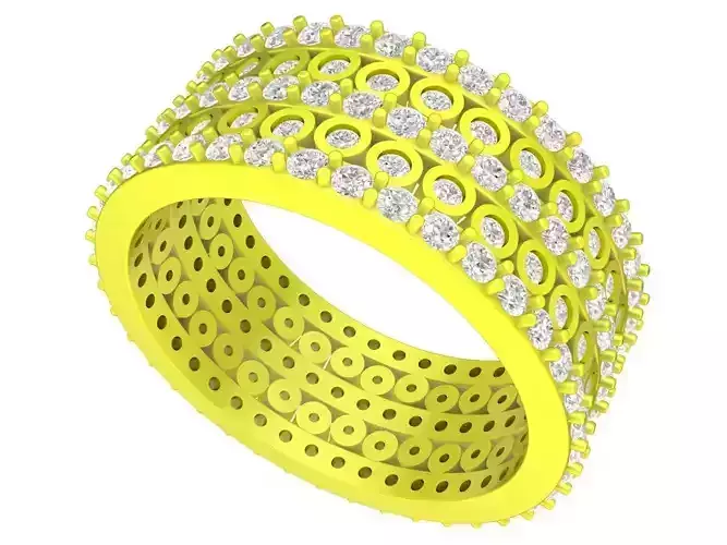 6573 Jewerly Art Luxury Diamond Band Women Ring 