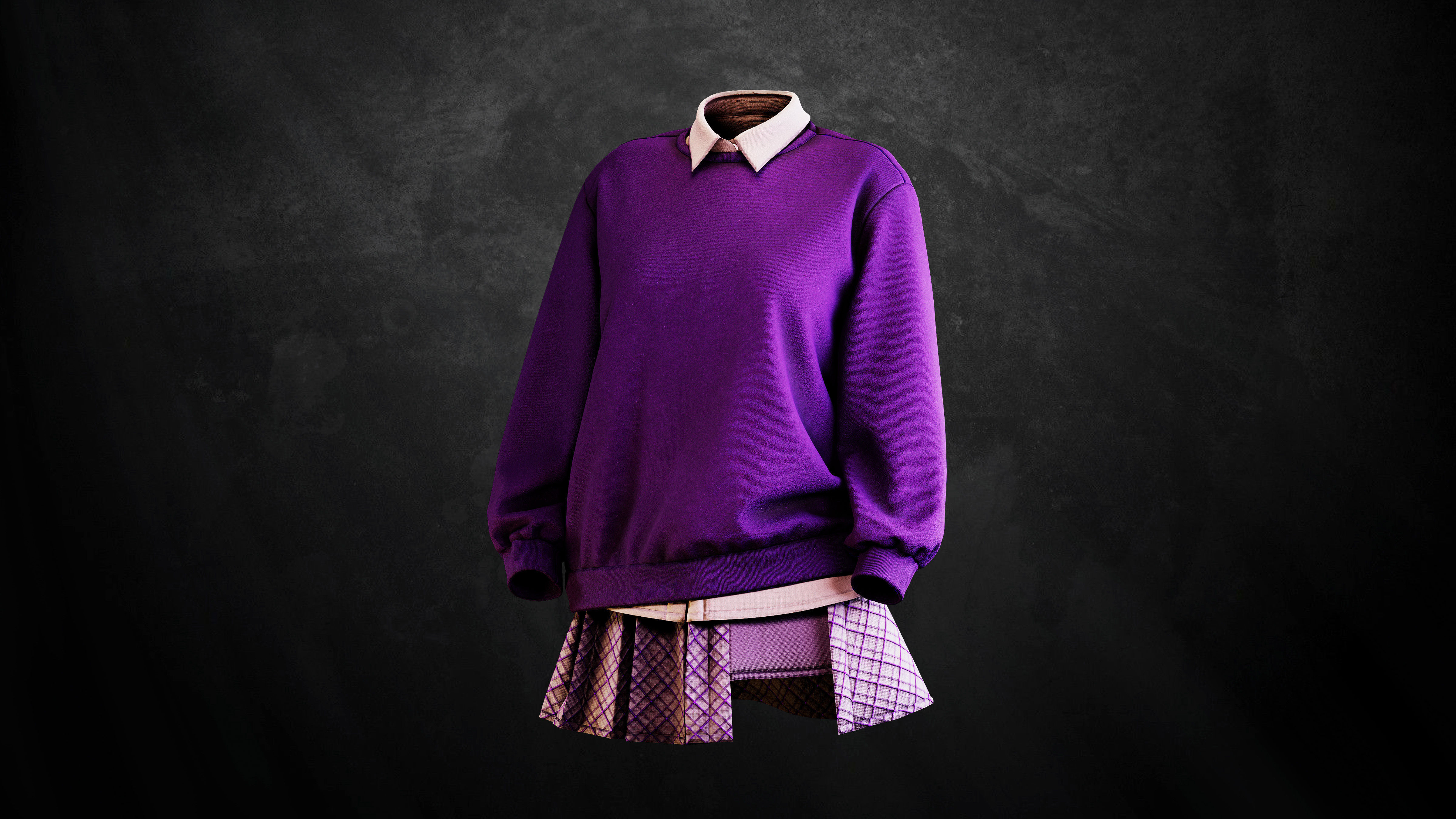 Woman Daily outfits 3D model_12