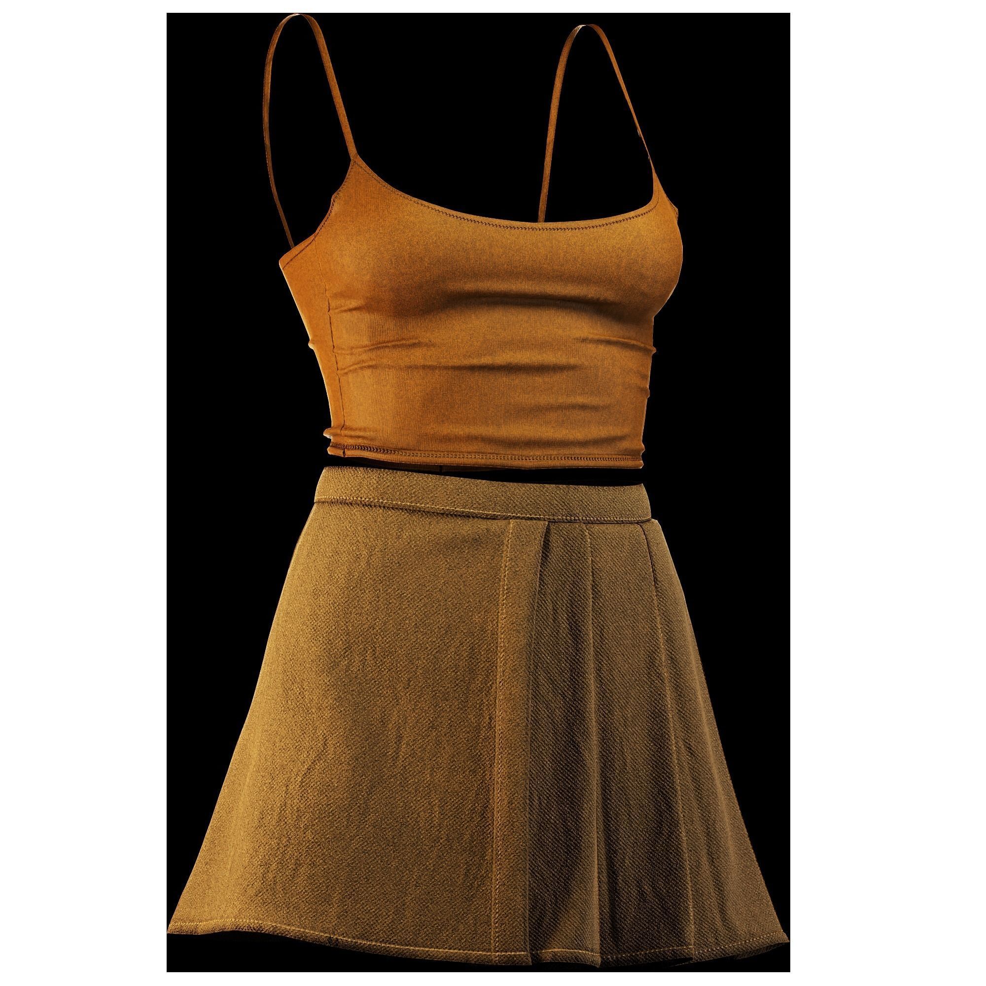 Woman Daily outfits 3D model_21