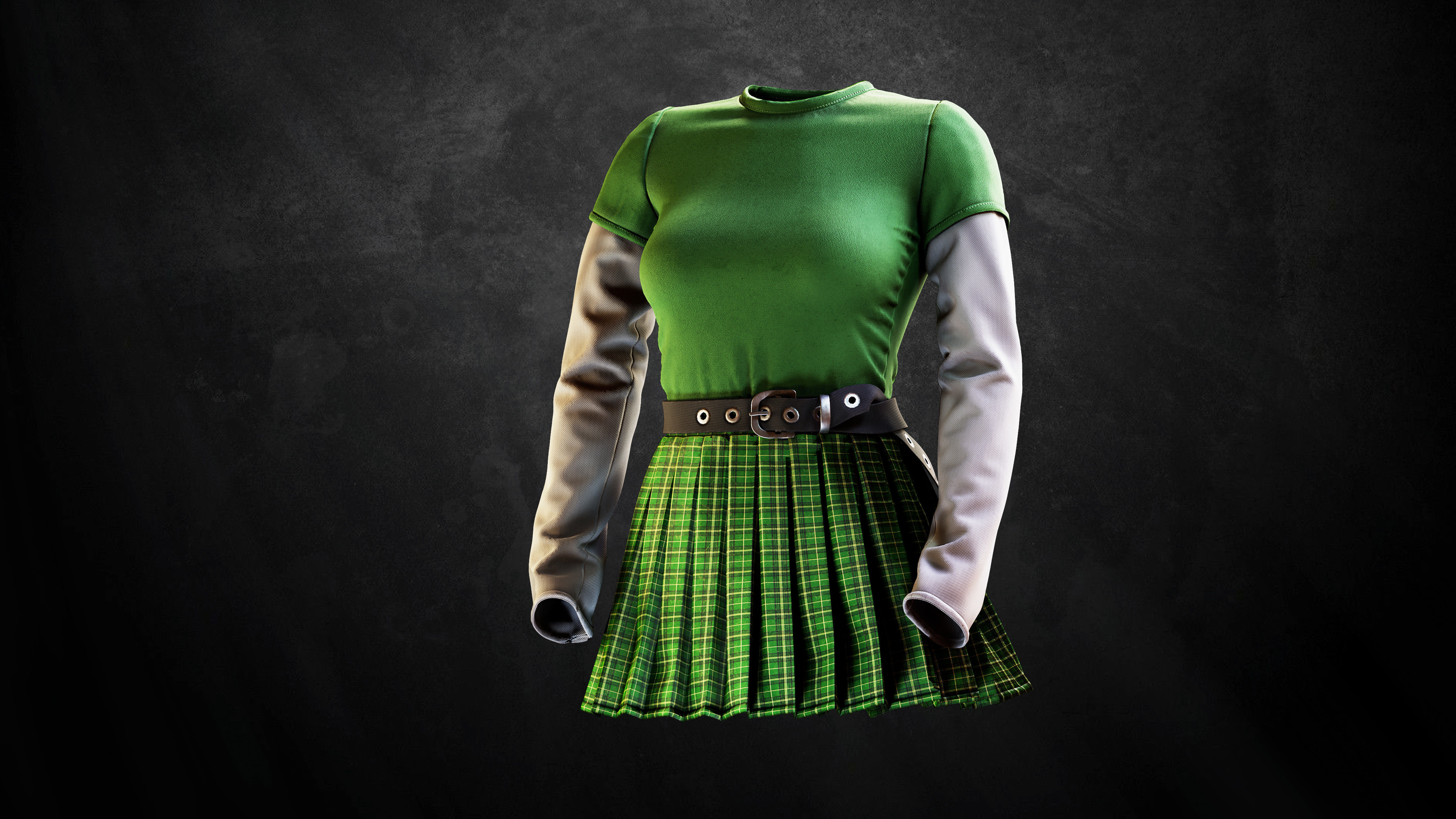 Woman Daily outfits 3D model_13