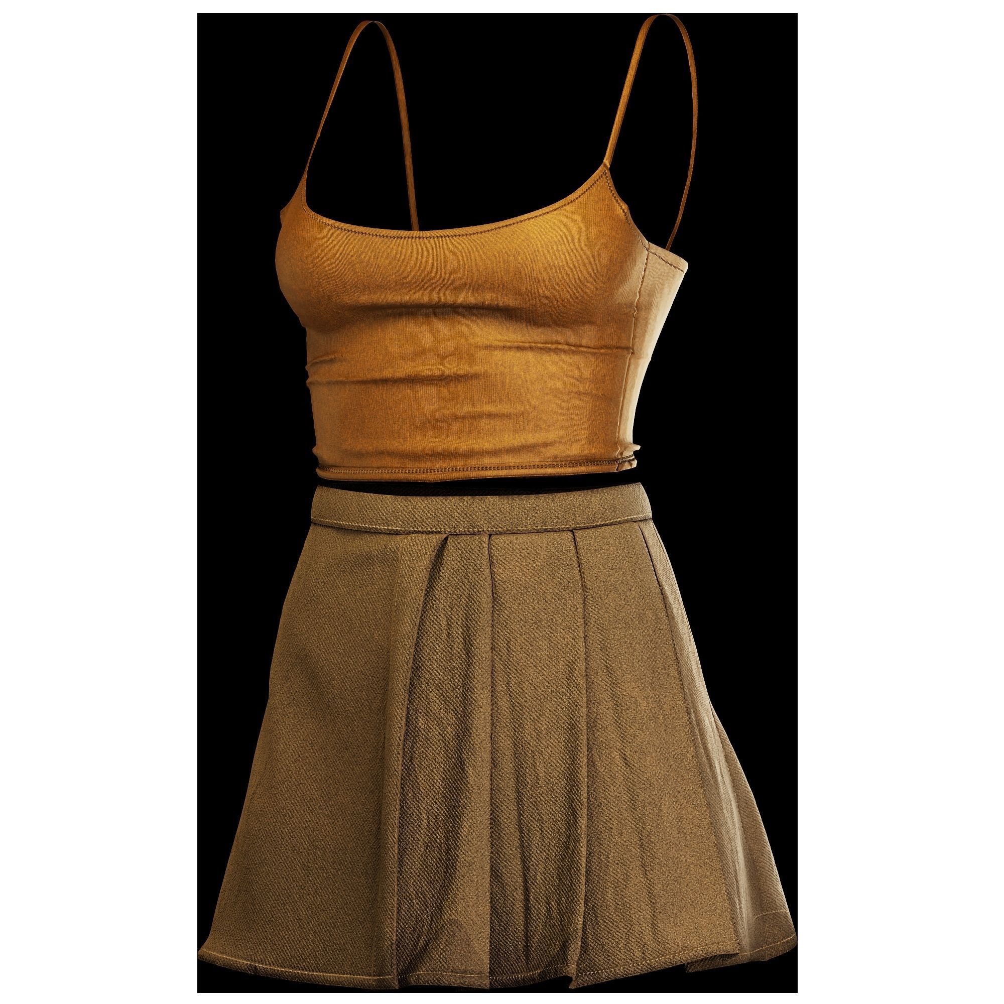 Woman Daily outfits 3D model_20