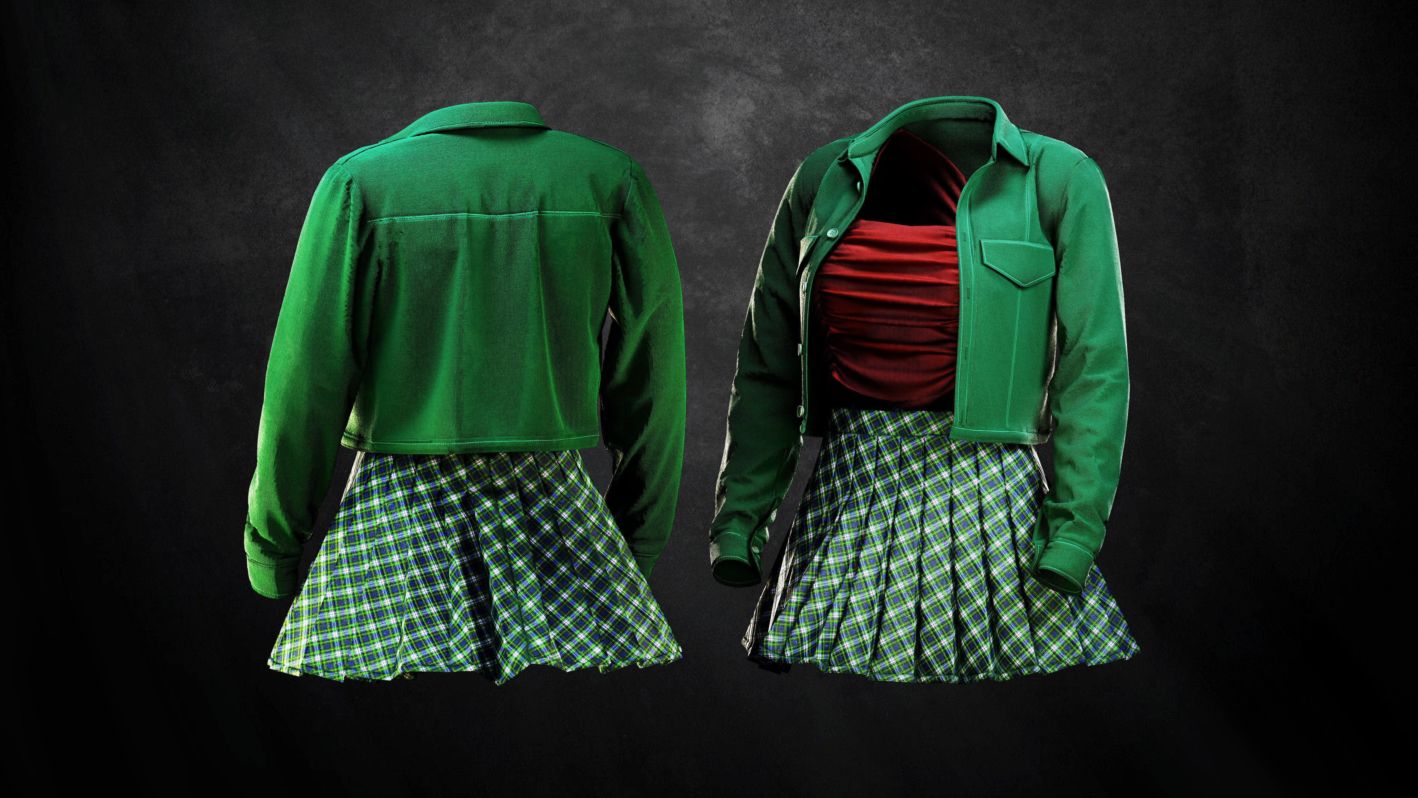 Woman Daily outfits 3D model_5