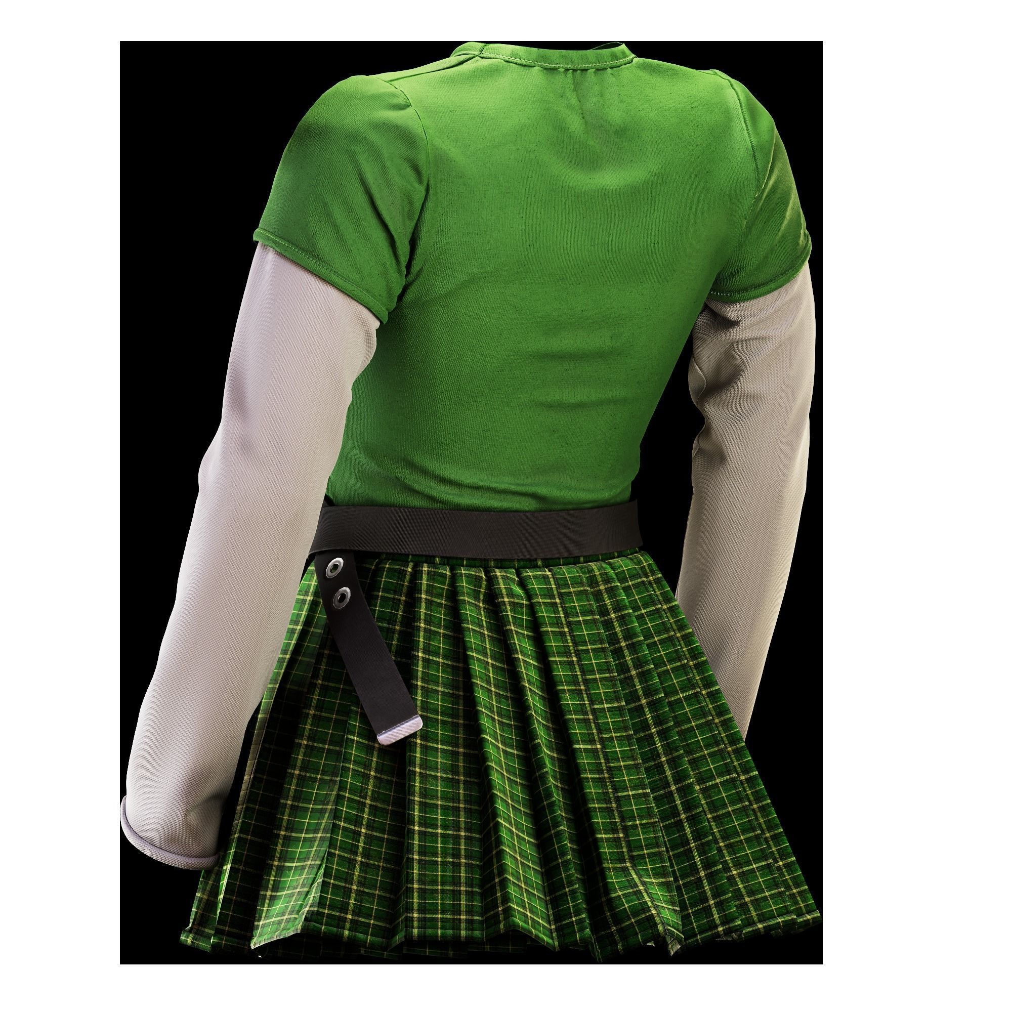 Woman Daily outfits 3D model_15