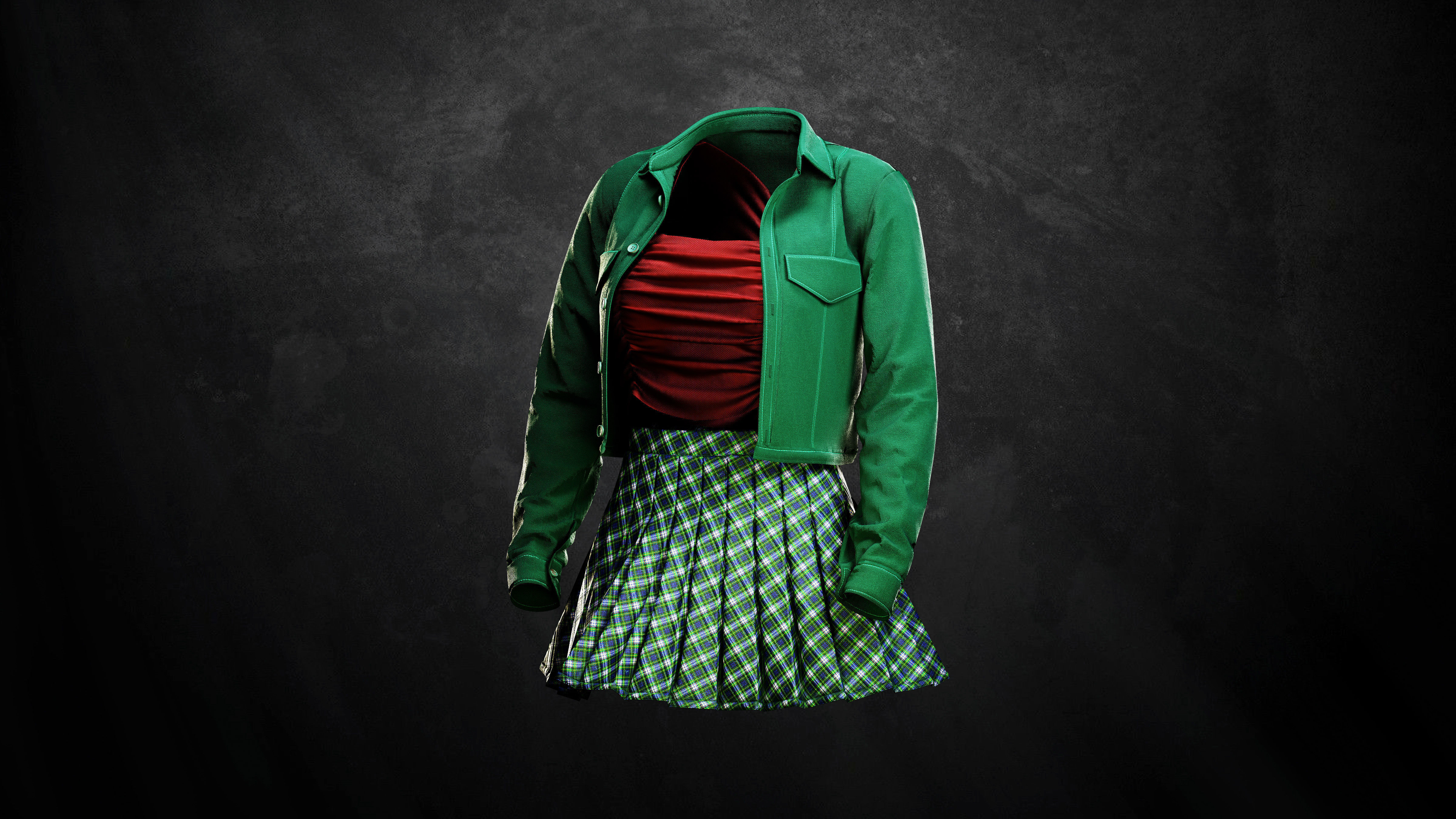 Woman Daily outfits 3D model_11