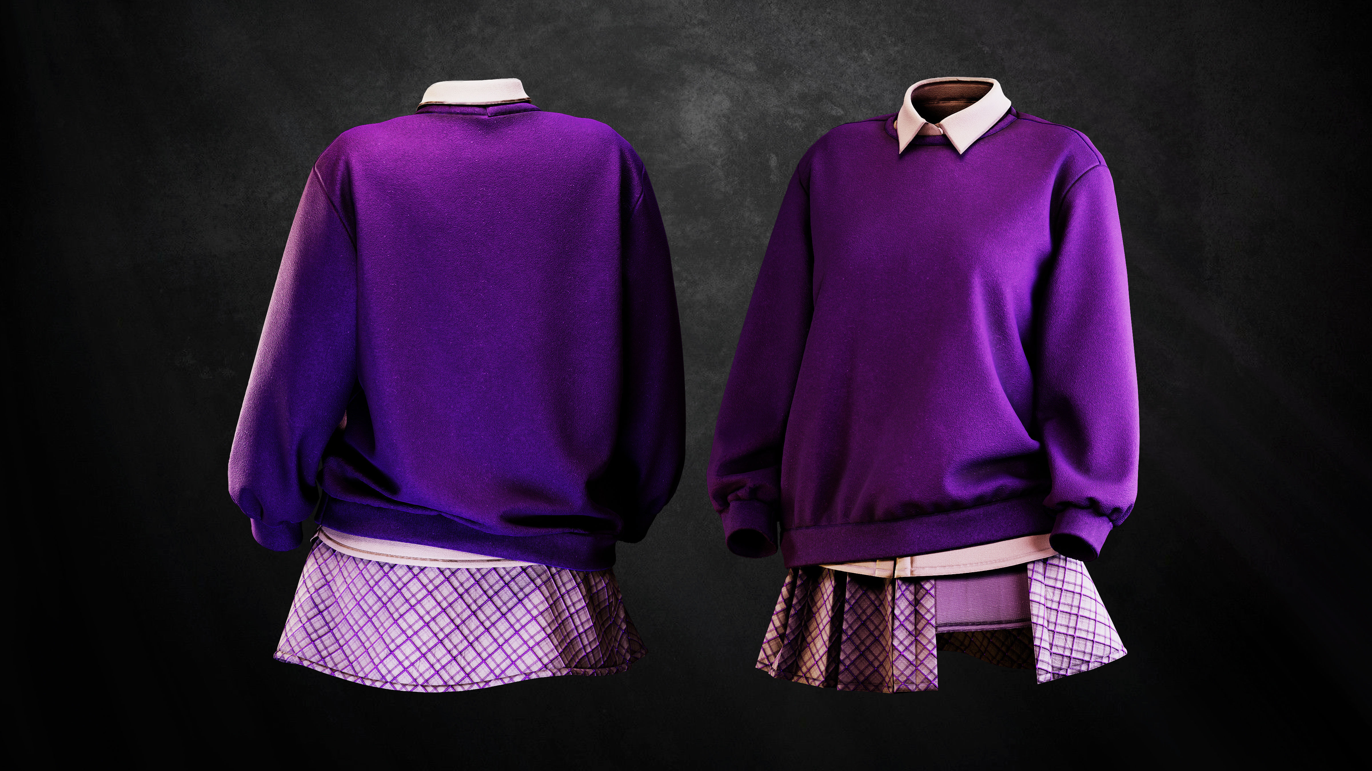 Woman Daily outfits 3D model_7