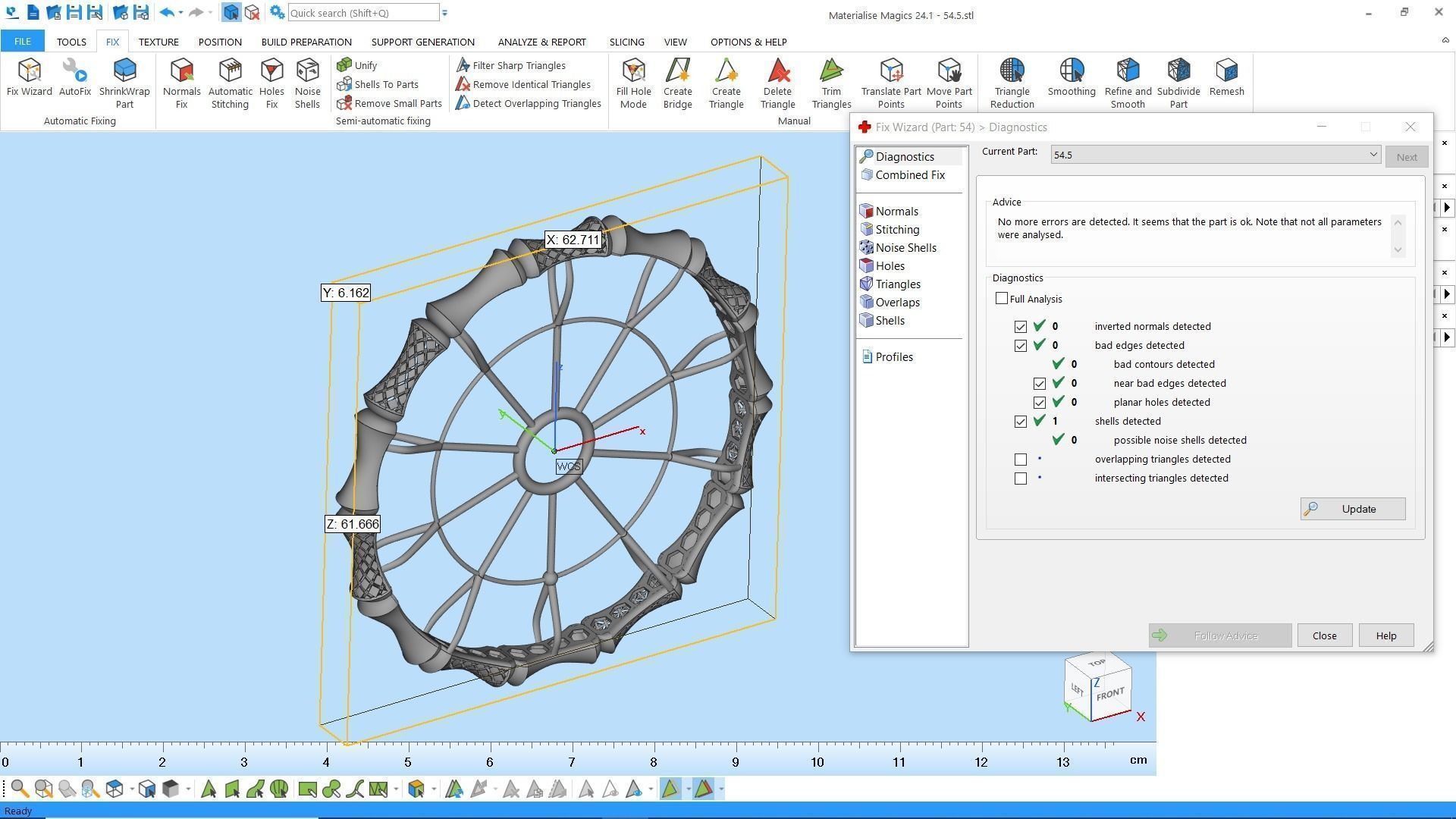 Fusion bracelet bangle 05 in 4 sizes  3D print model_10