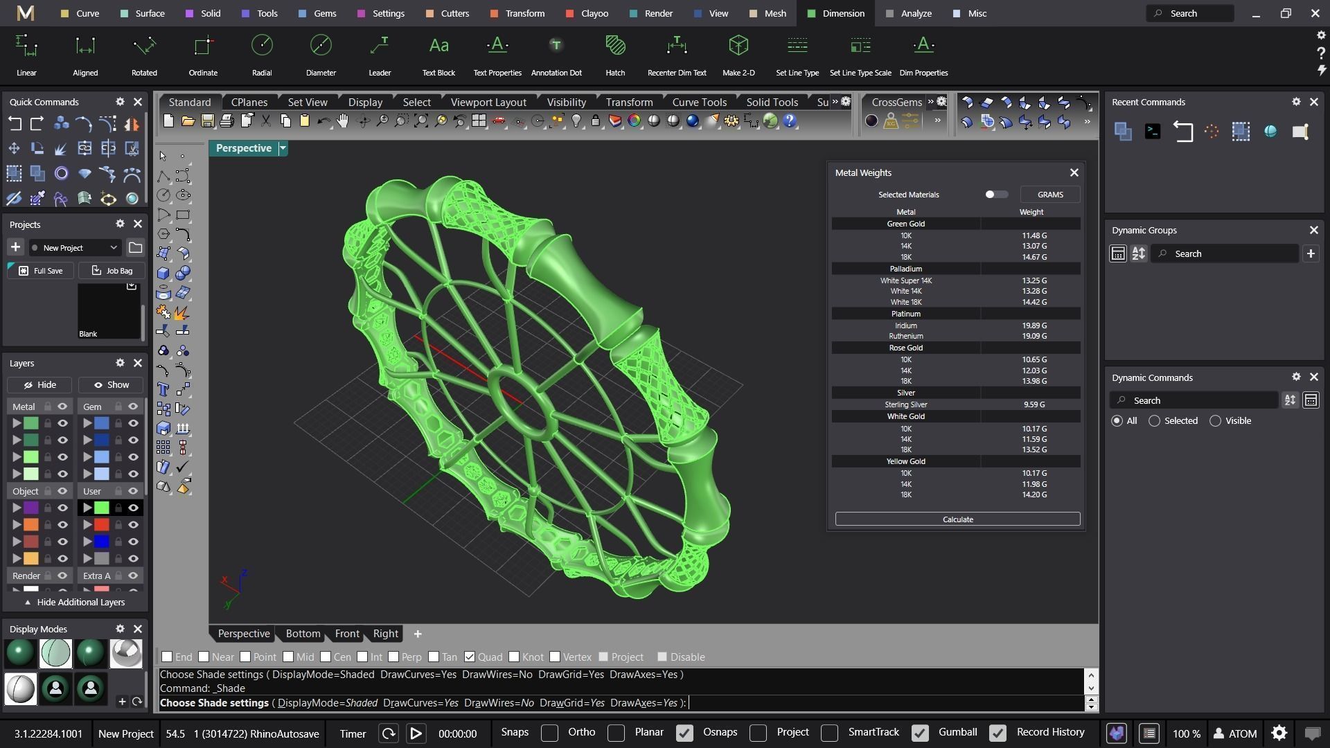 Fusion bracelet bangle 05 in 4 sizes  3D print model_2