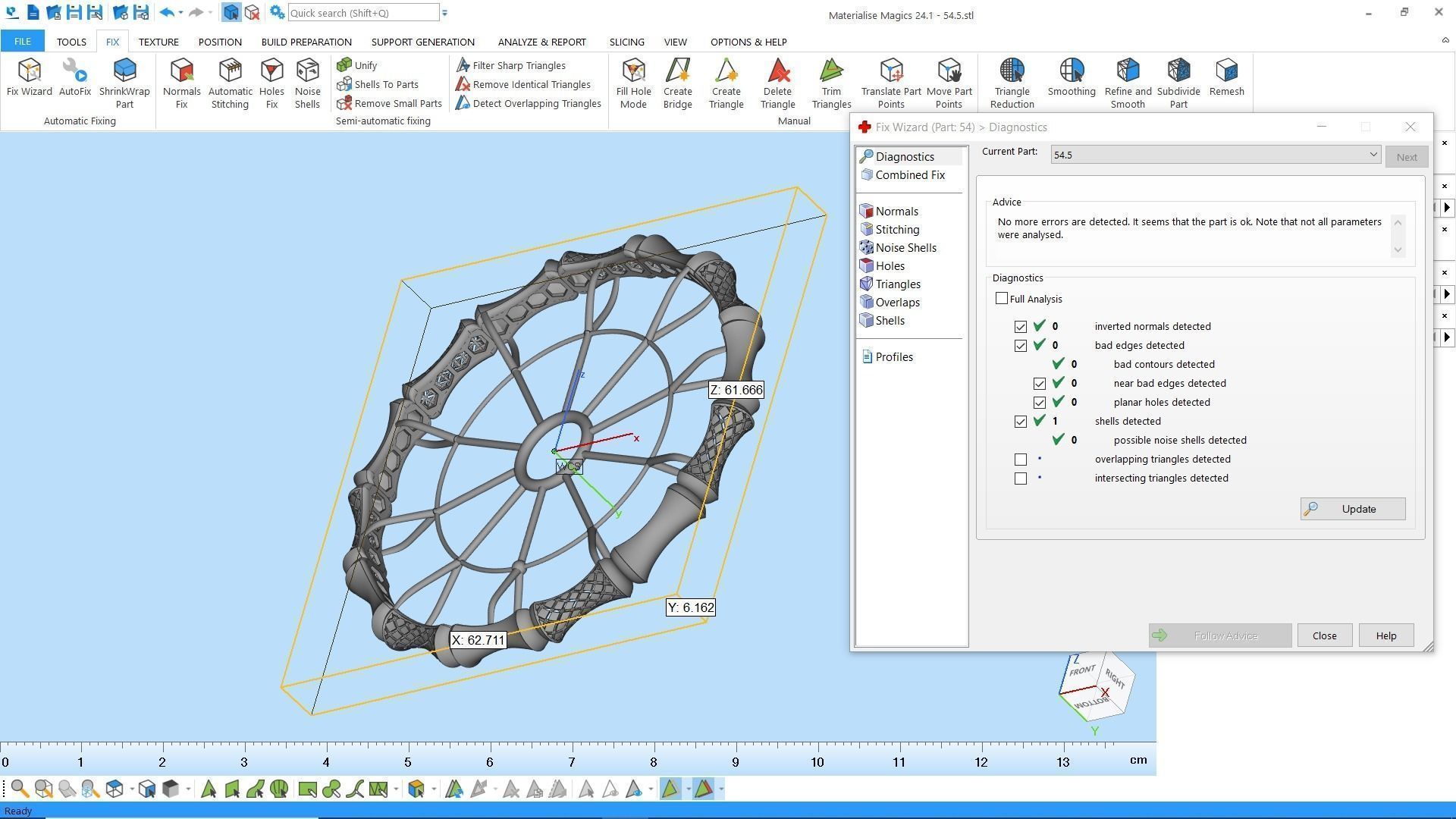 Fusion bracelet bangle 05 in 4 sizes  3D print model_7