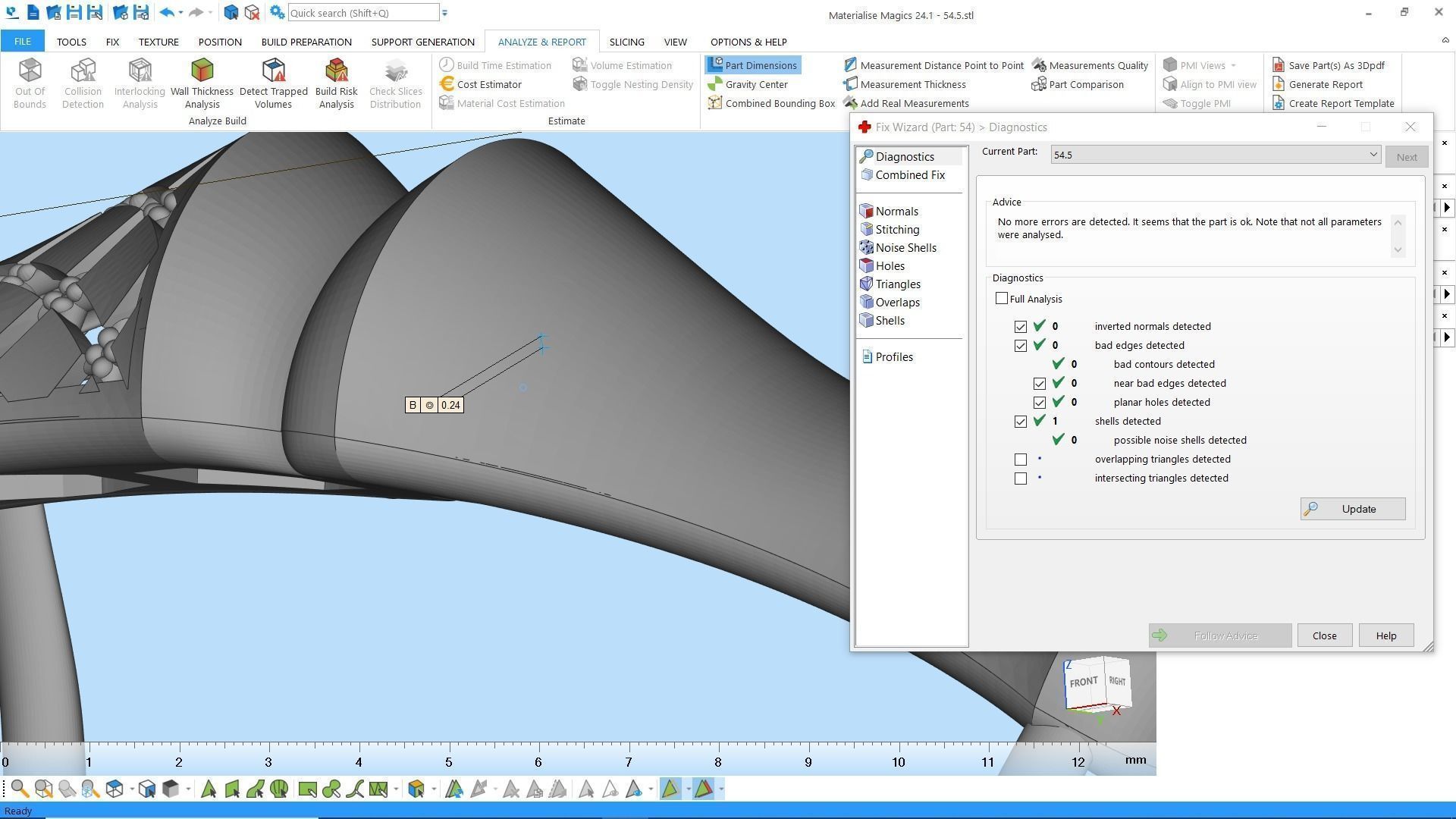Fusion bracelet bangle 05 in 4 sizes  3D print model_6