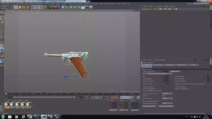 luger One Face for demand Free 3D model