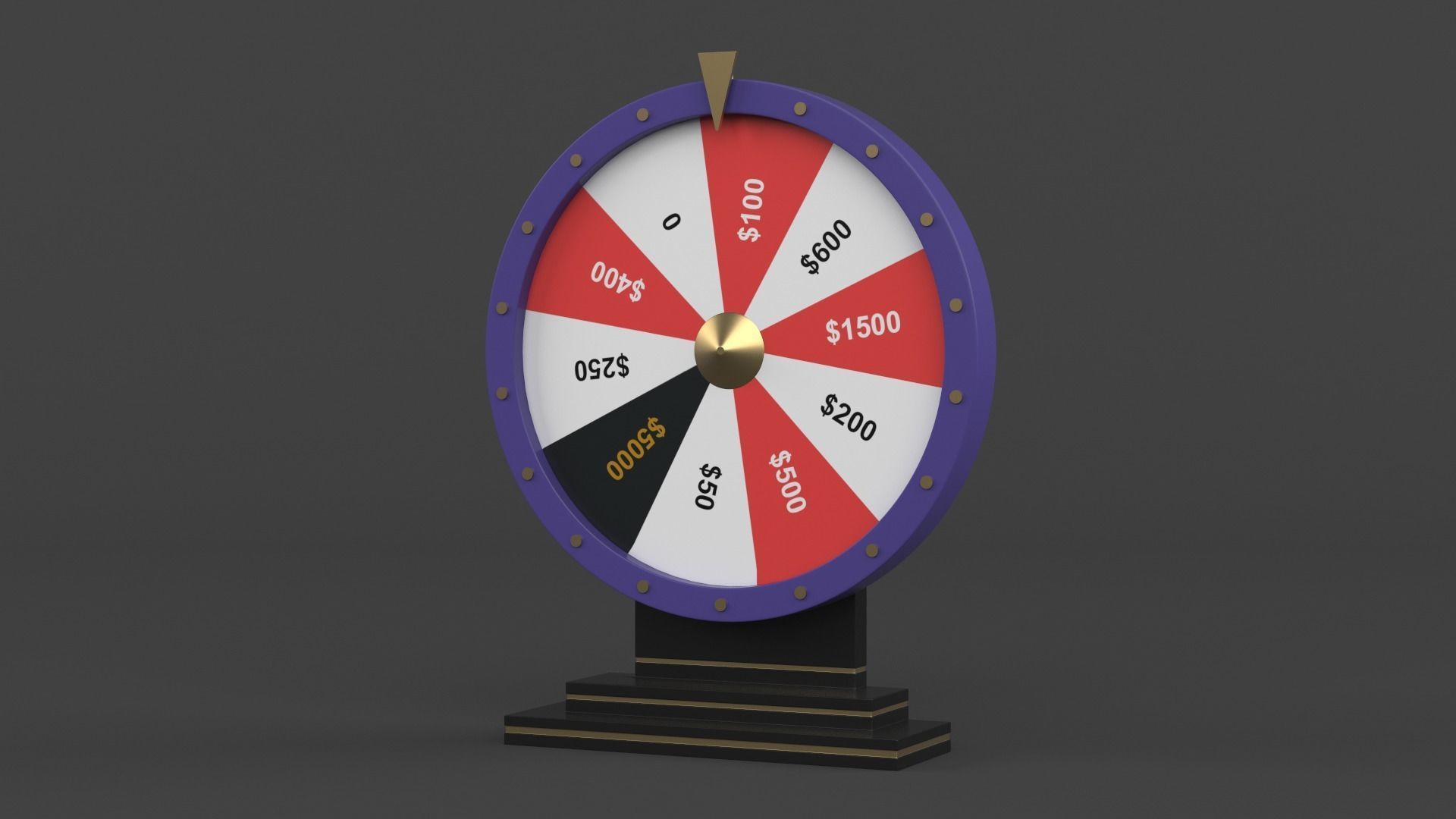 Wheel of Fortune 3D model_4
