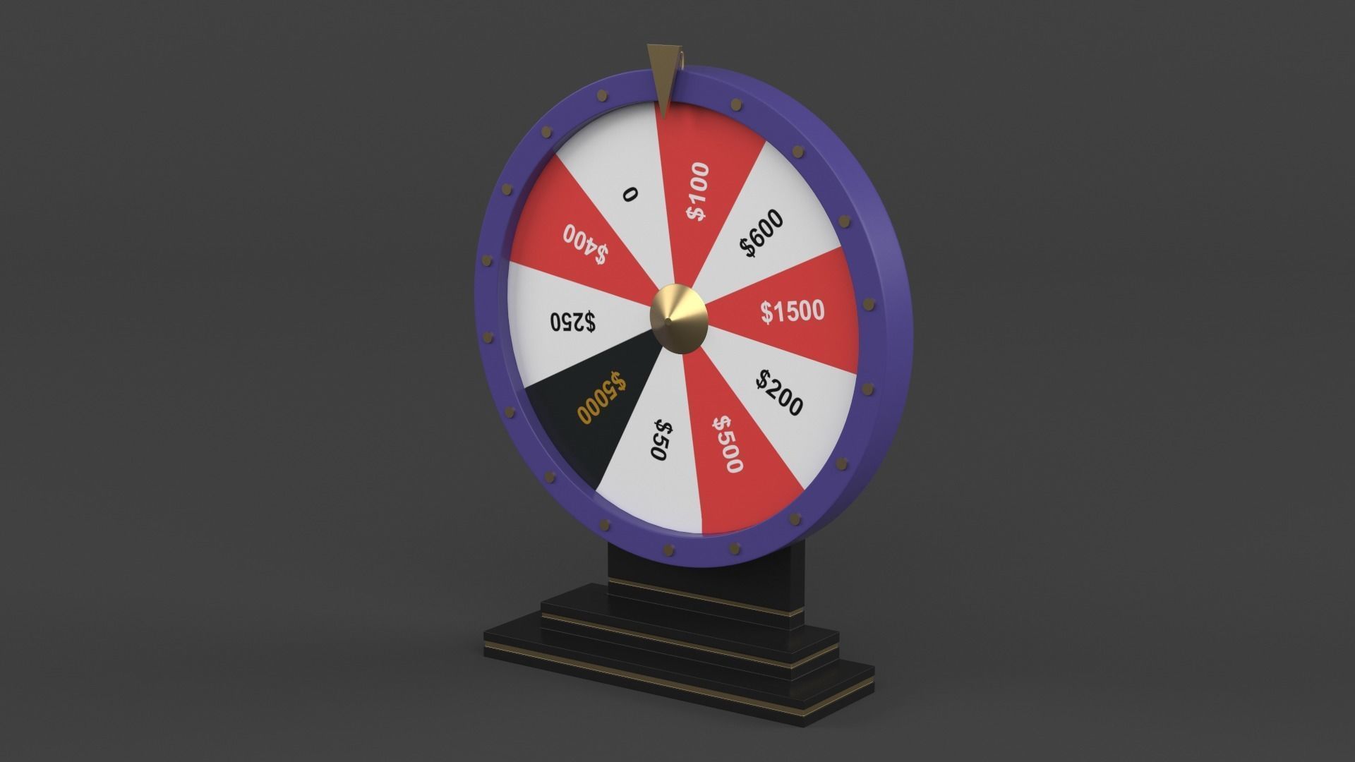 Wheel of Fortune 3D model_2